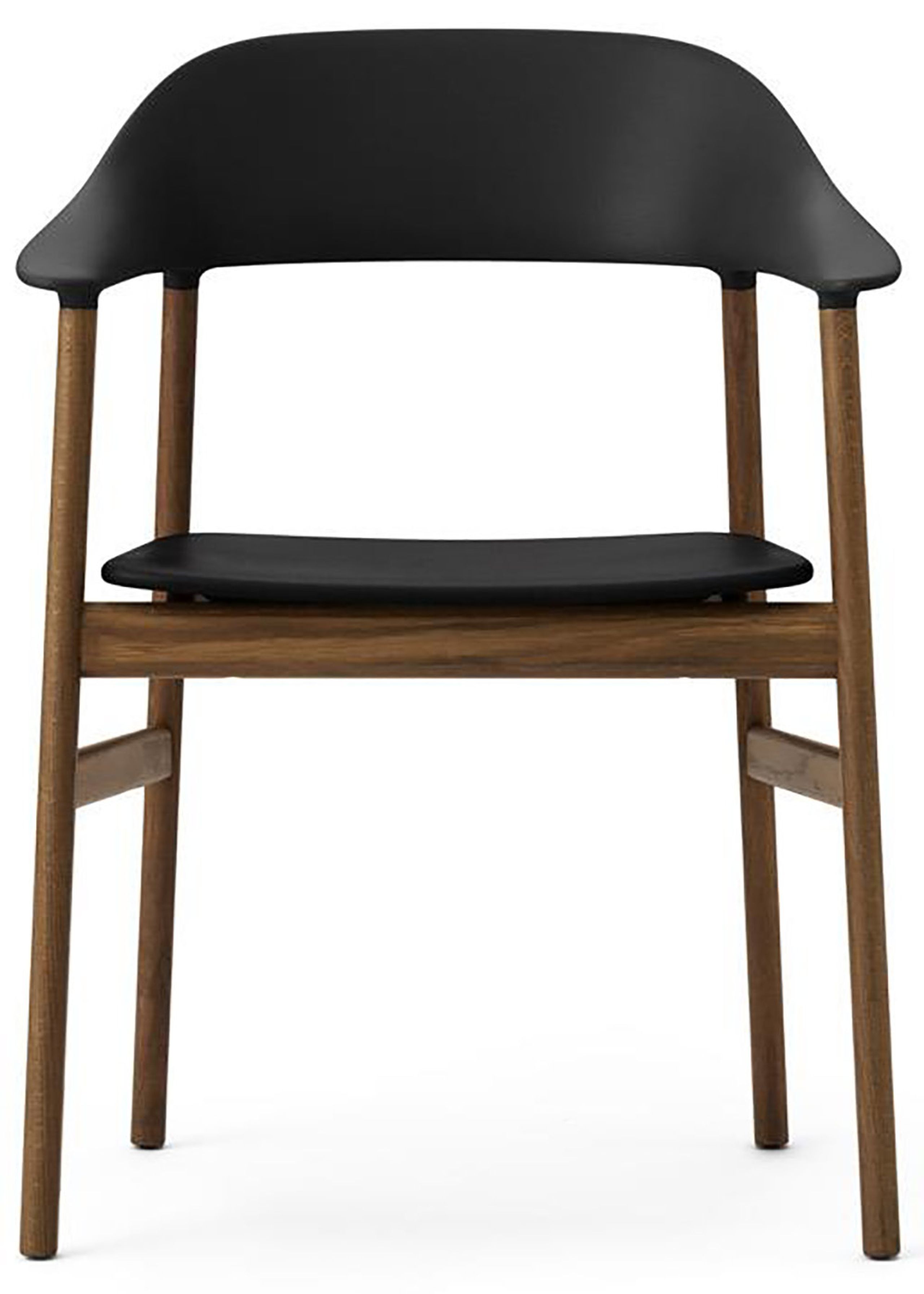 Normann Copenhagen - Cadeira de jantar - Herit armchair - Black / Smoked Oak