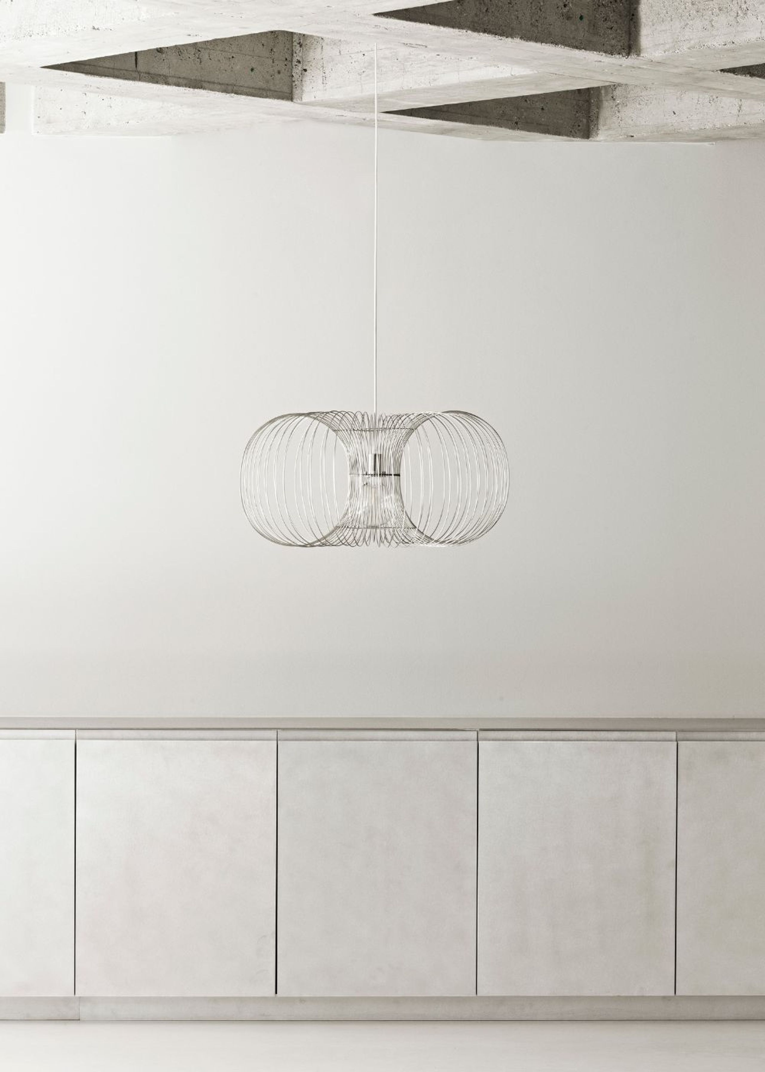Normann Copenhagen - Pendelleuchte - Coil Lamp - Stainless Steel / L