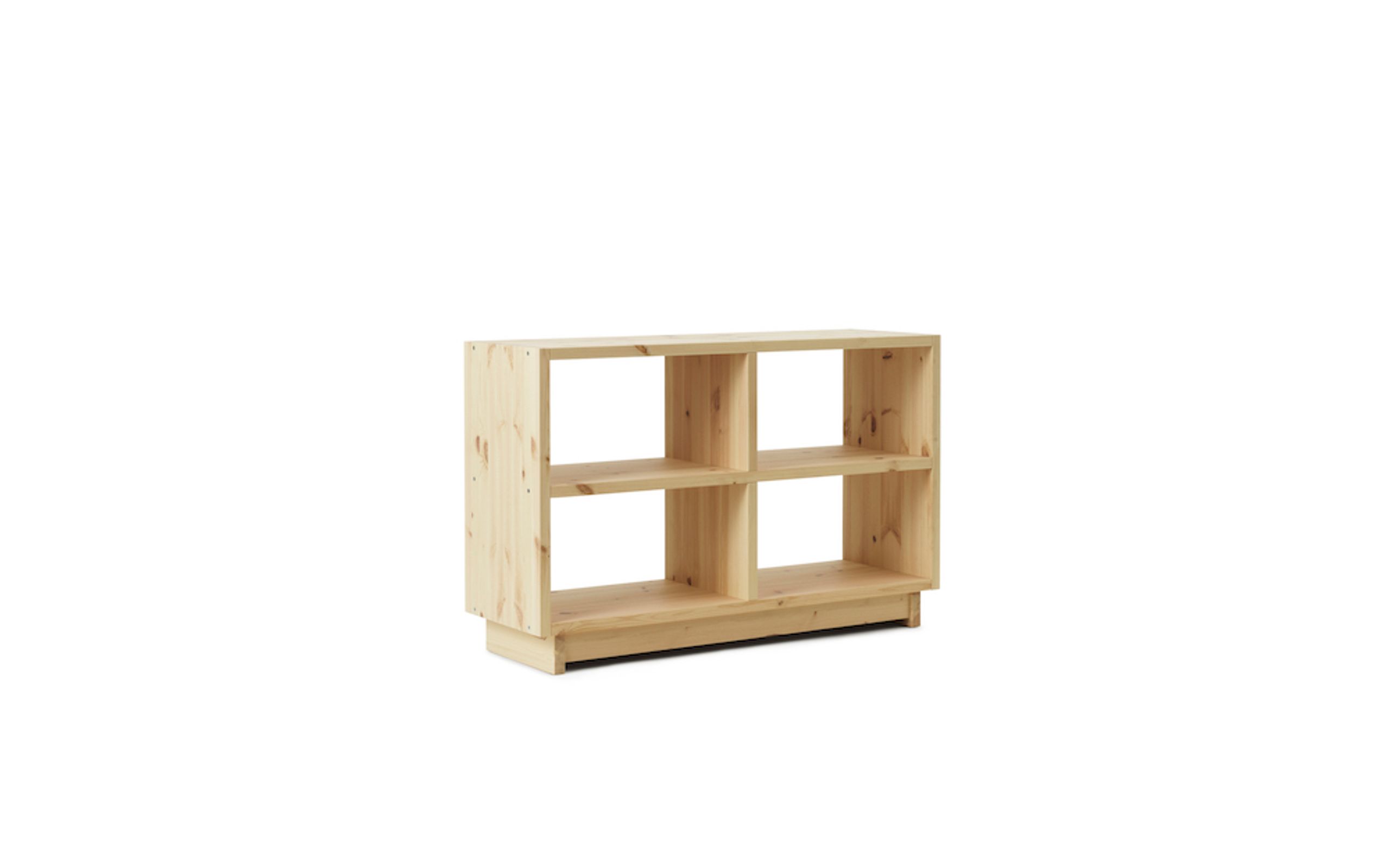 Normann Copenhagen - Reol - Plank Bookcase Low - Pine - Medium