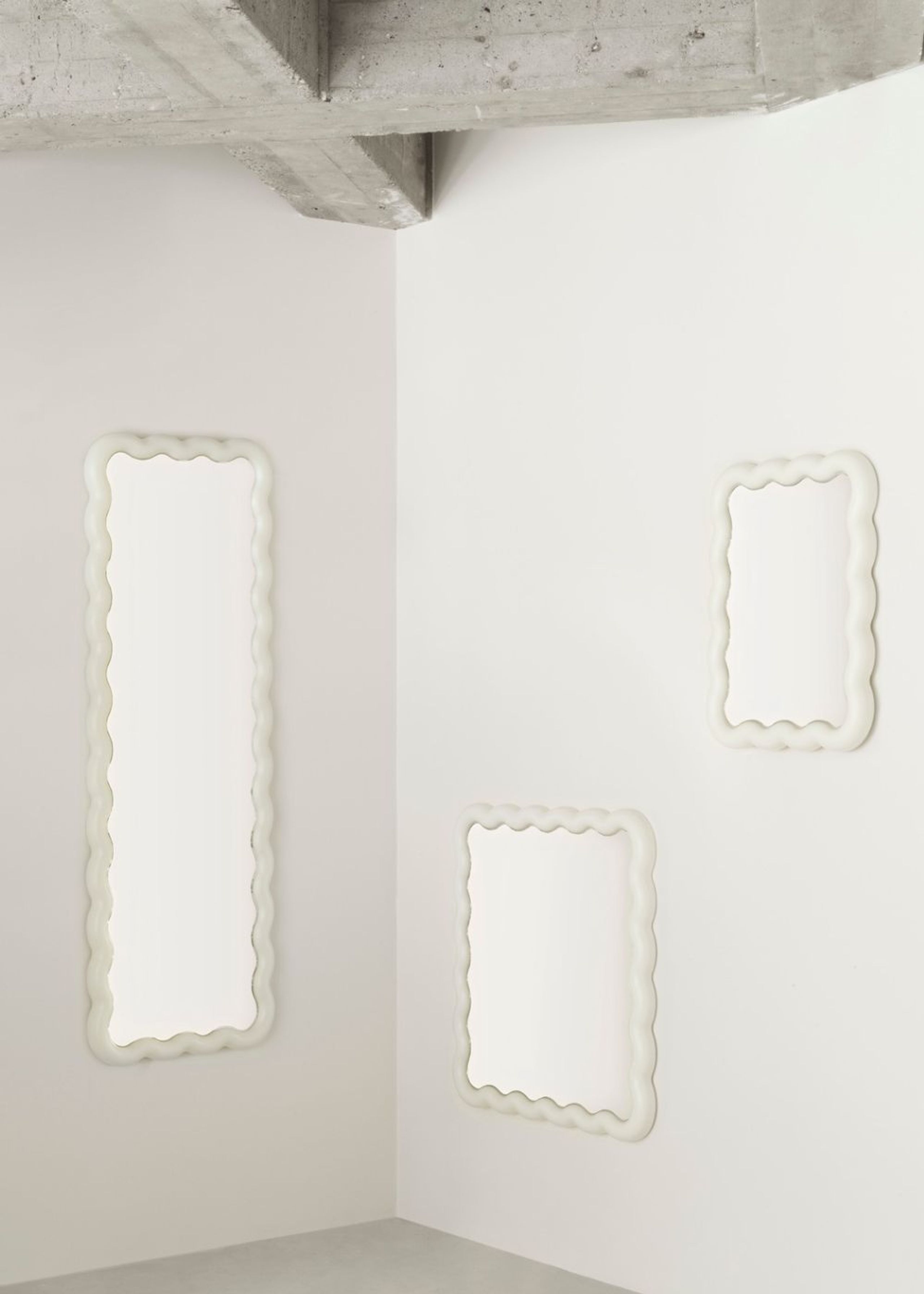 Normann Copenhagen - Espelho - Illu Mirror  - White - 160 x 55 cm