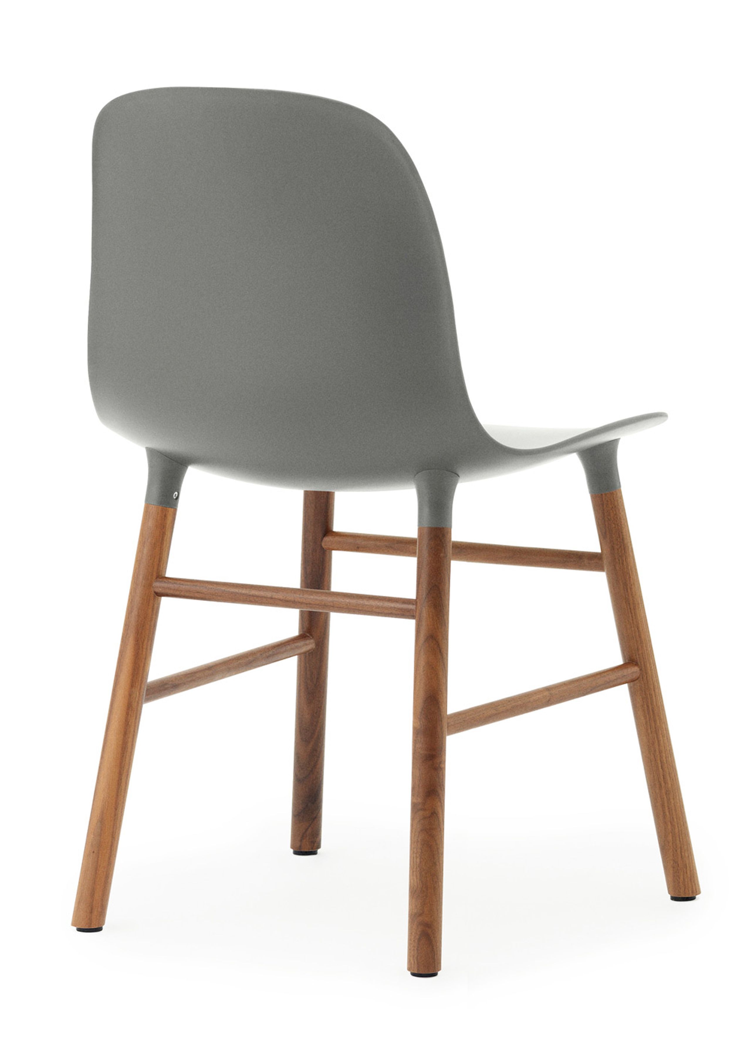 Normann Copenhagen - Cadeira - Form Chair - Grey/Walnut