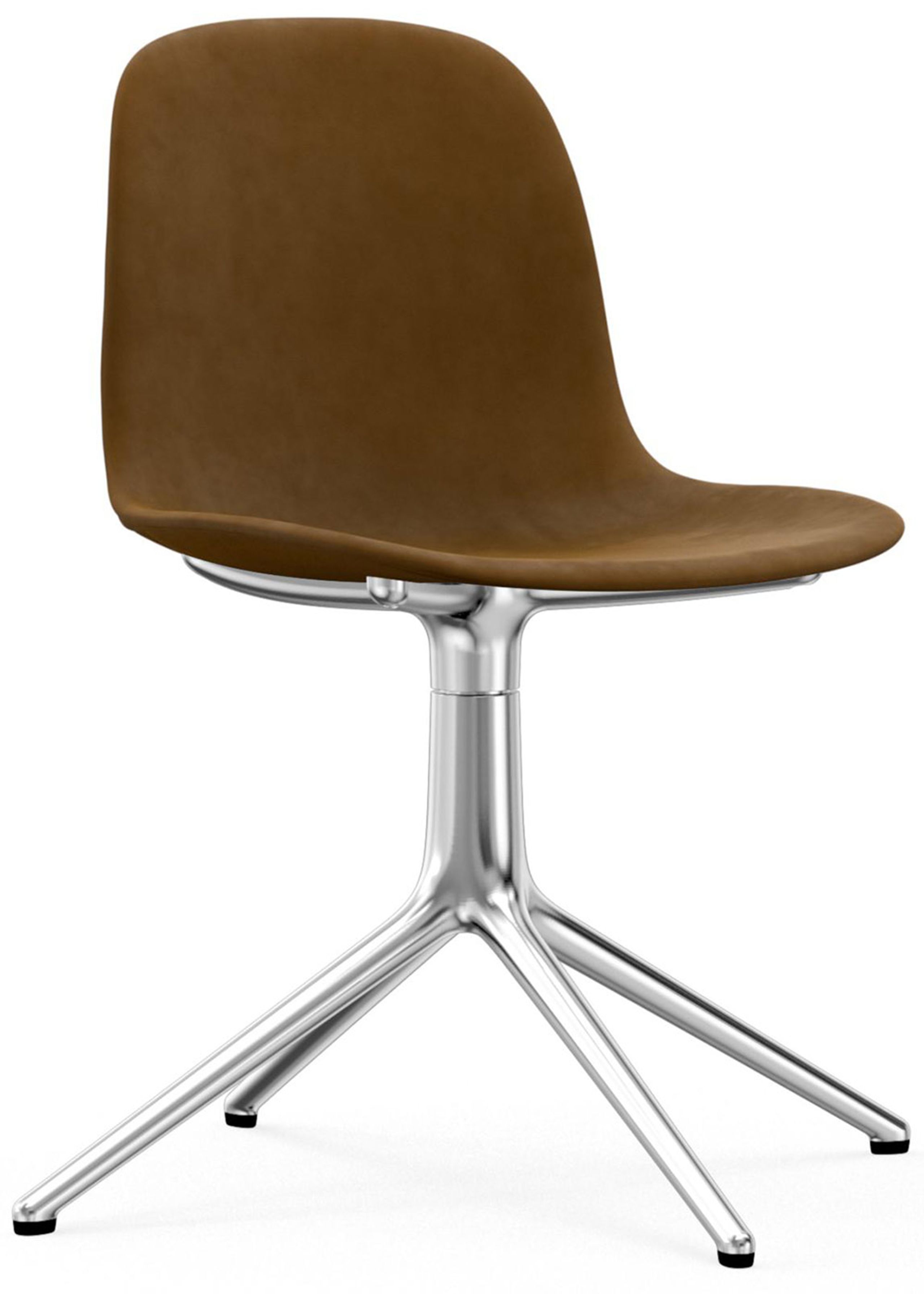 Normann Copenhagen - Chaise - Form Chair - Swivel 4L Full Upholstery - Frame: Aluminium / Fabric: City Velvet vol. 2 30