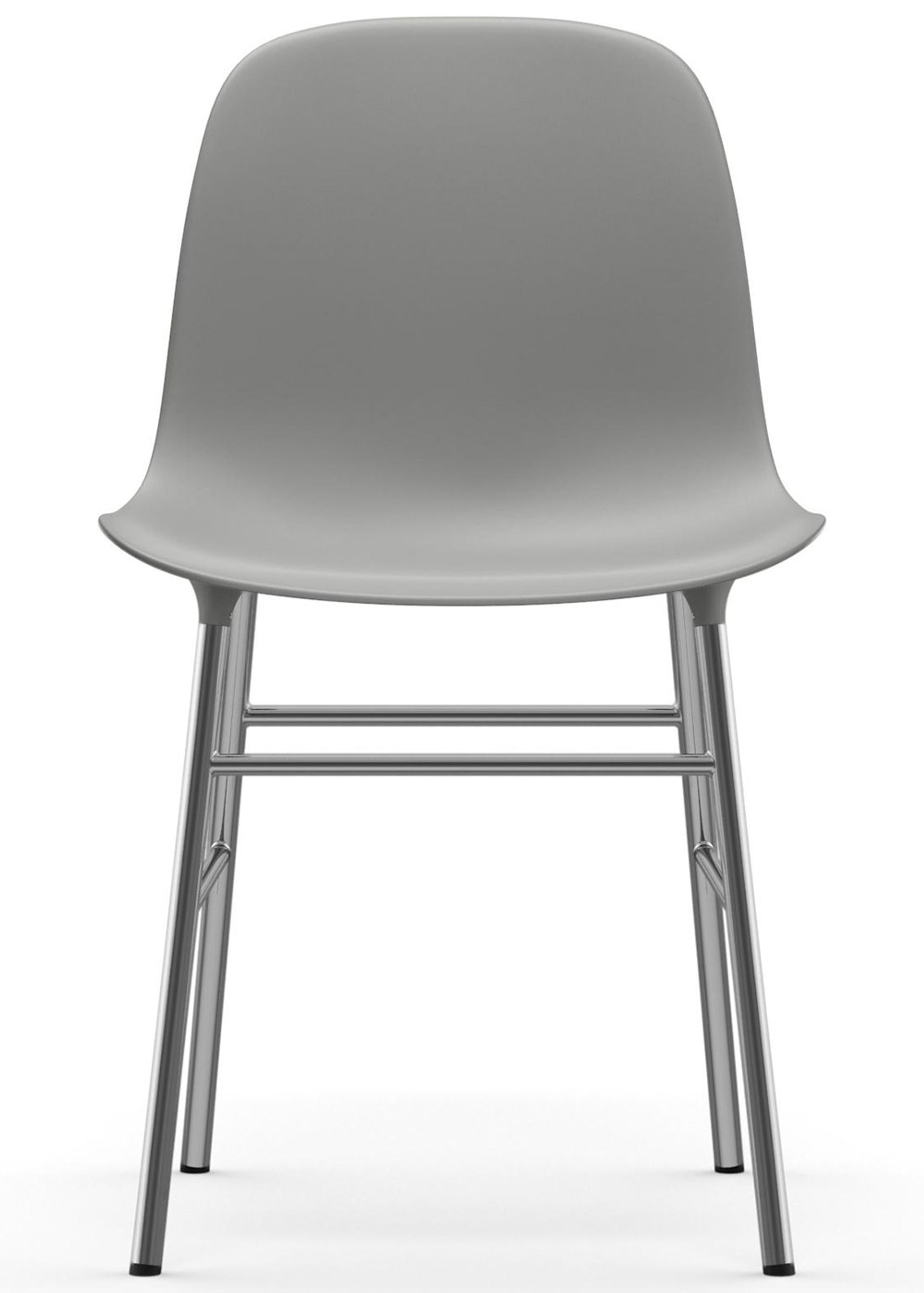 Normann Copenhagen - Cadeira - Form Chair Steel, Chrome & Brass - Chrome / Grey