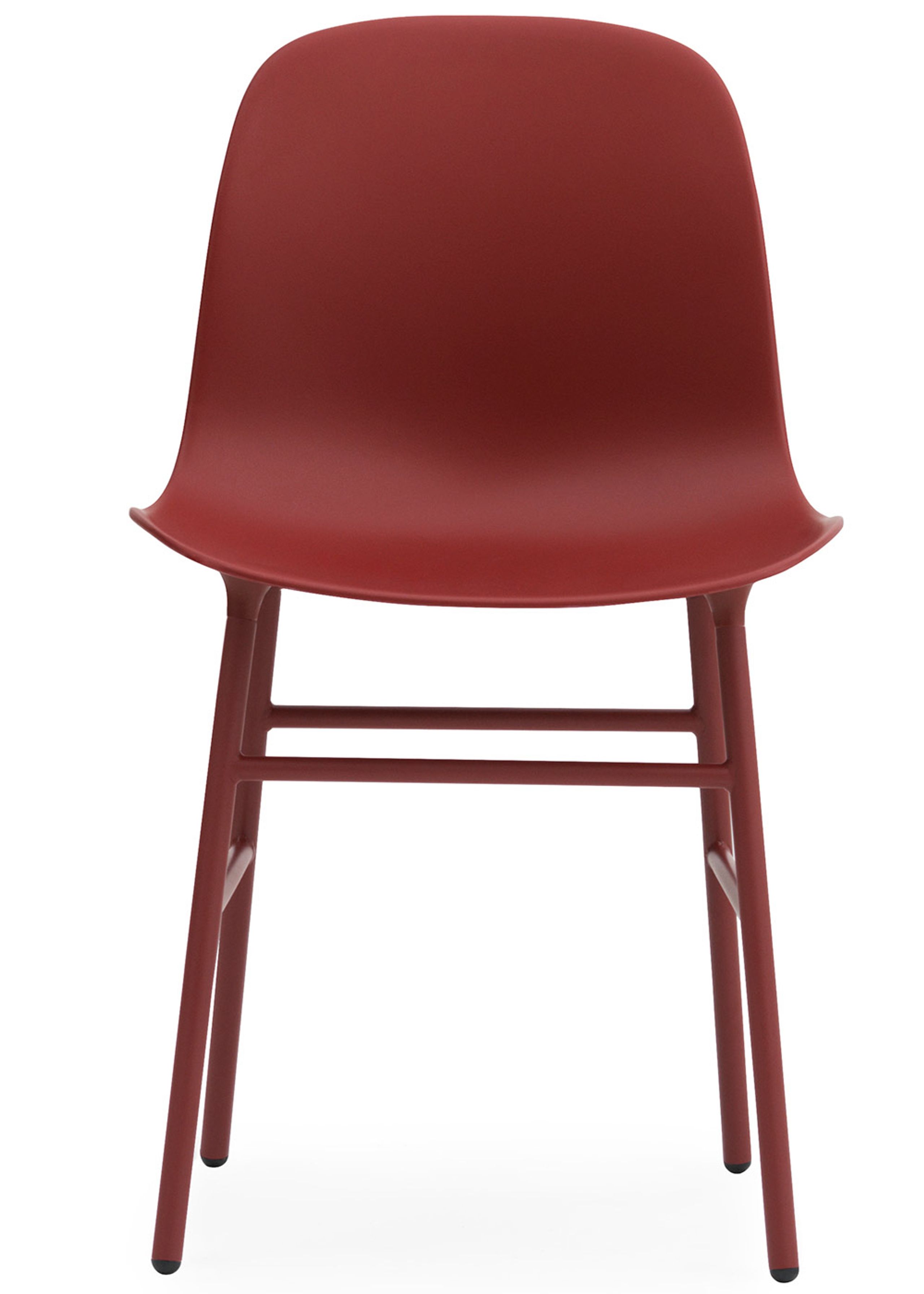 Normann Copenhagen - Chaise - Form Chair Steel, Chrome & Brass - Steel / Red
