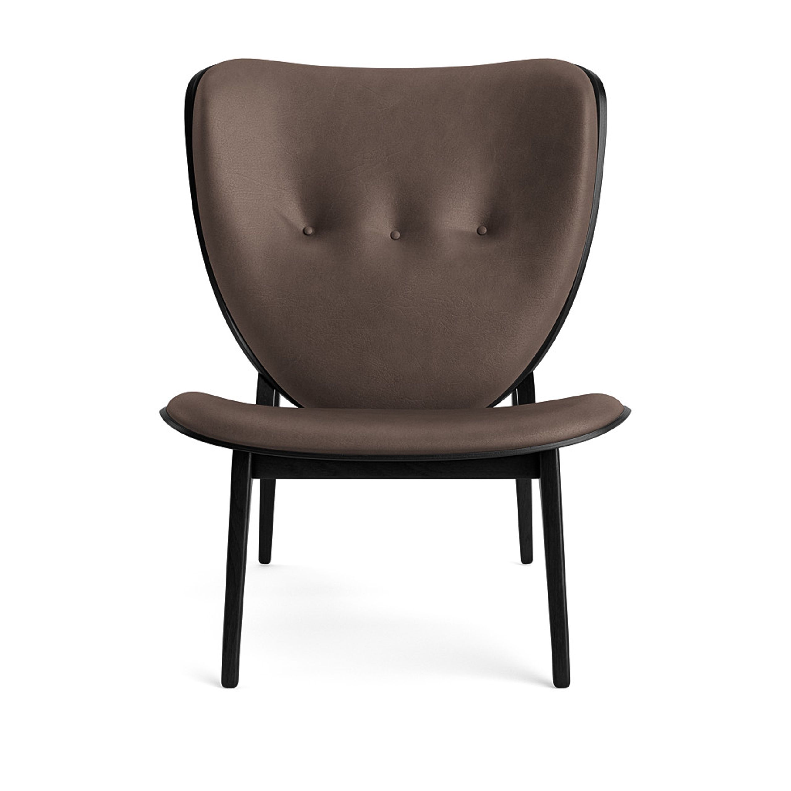 NORR11 - Poltrona - Elephant Lounge Chair - Stel: Black / Dunes - Dark Brown 21001