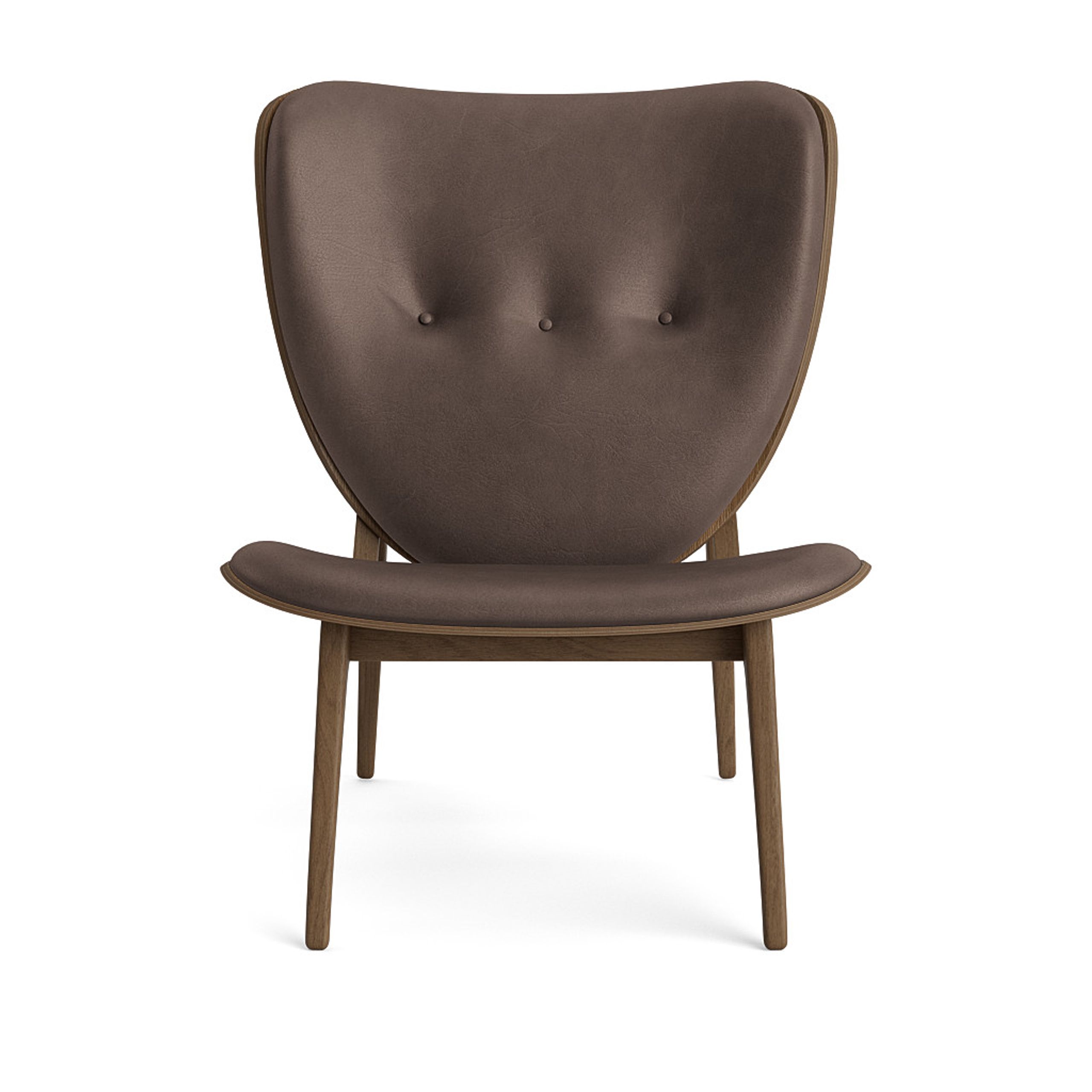 NORR11 - Lænestol - Elephant Lounge Chair - Stel: Light Smoked / Dunes - Dark Brown 21001