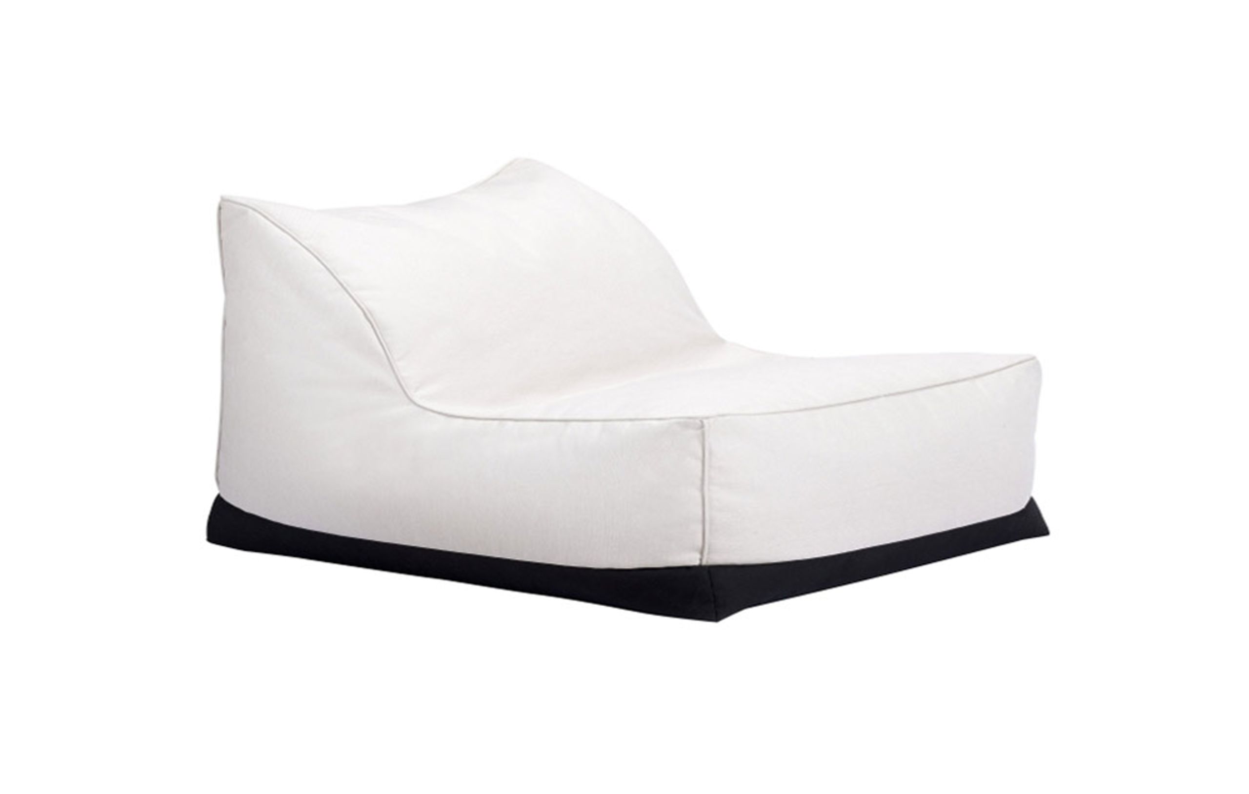 NORR11 - Chaise - Storm Lounge - Fabric: Sunbrella Natté: Linen Chalk - Medium