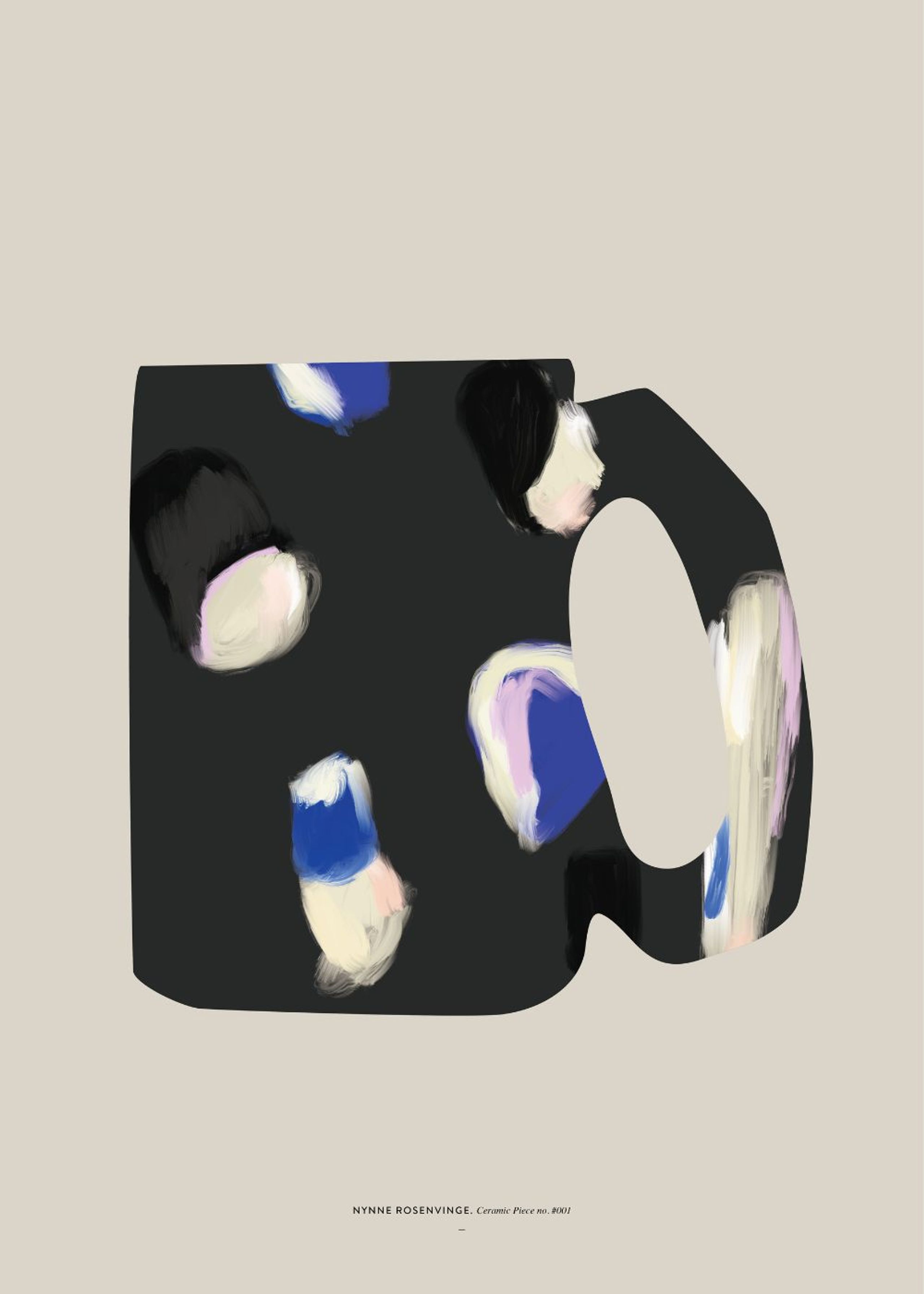 Nynne Rosenvinge - Poster - Ceramic Piece 01 - Ceramic