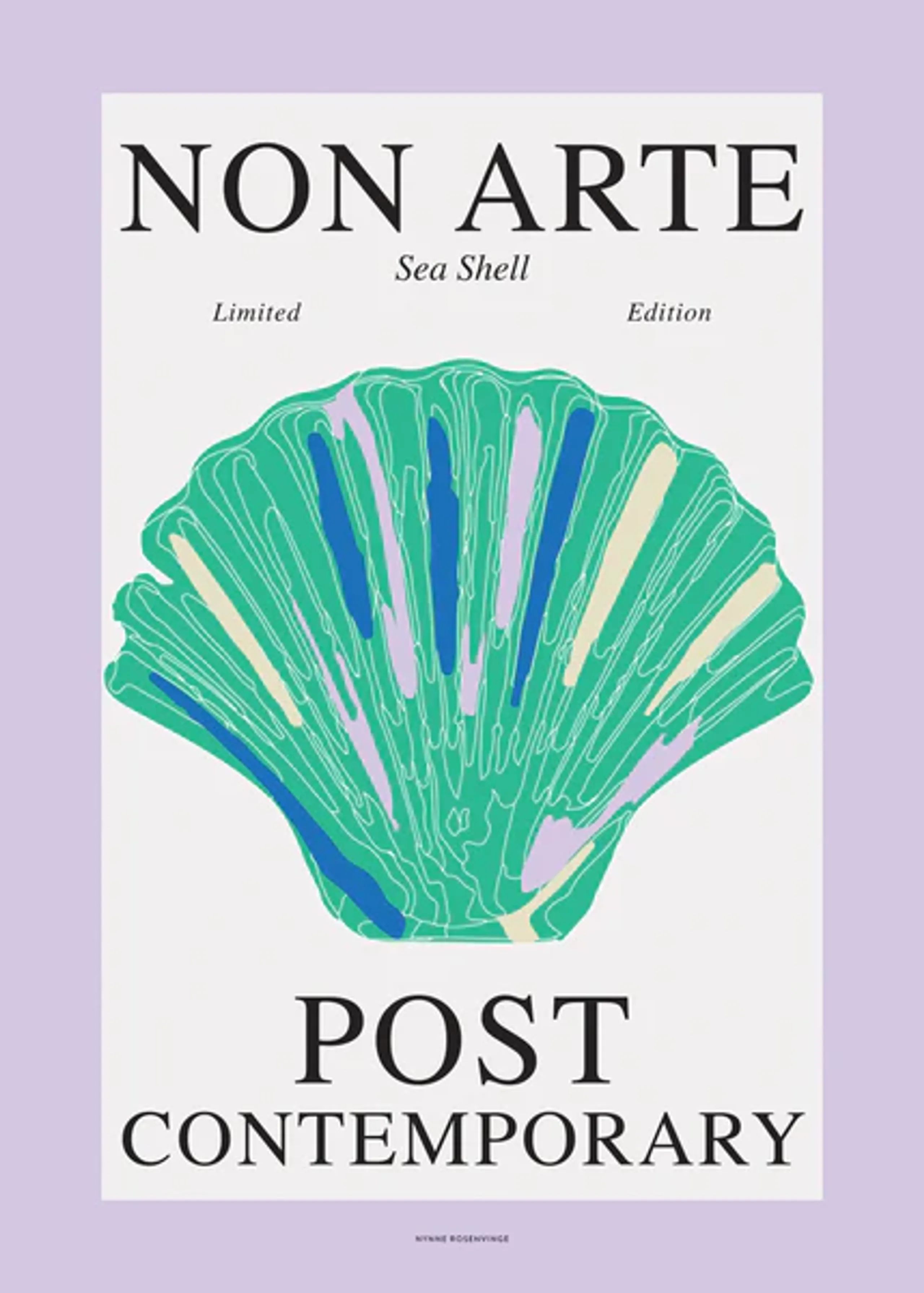 Nynne Rosenvinge - Cartaz - Non Arte Poster - Sea Shell Green