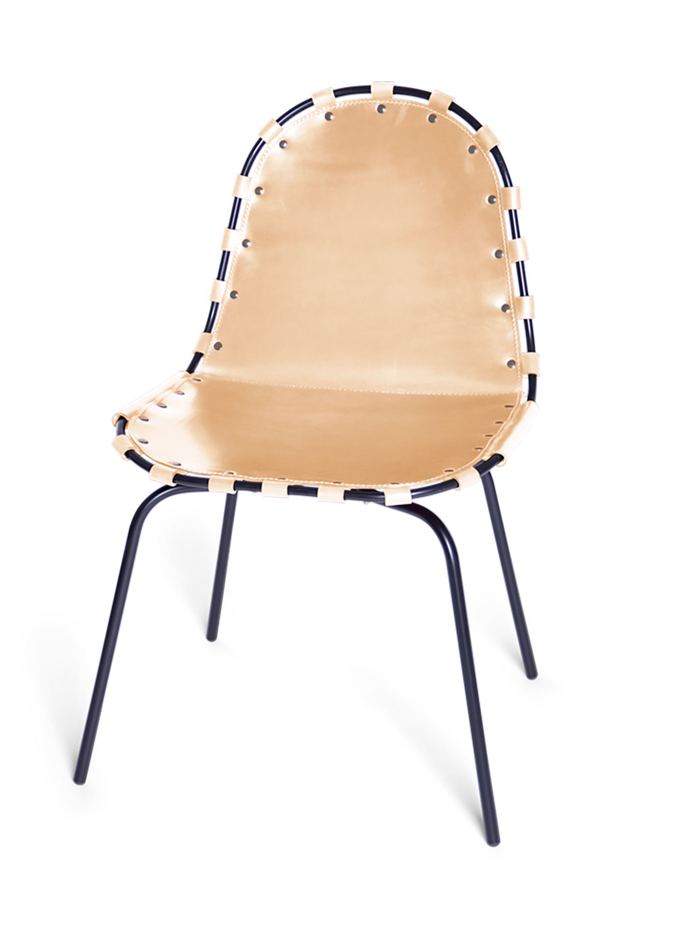 OX DENMARQ - Cadeira - STRETCH Chair - Natural Leather / Black Steel