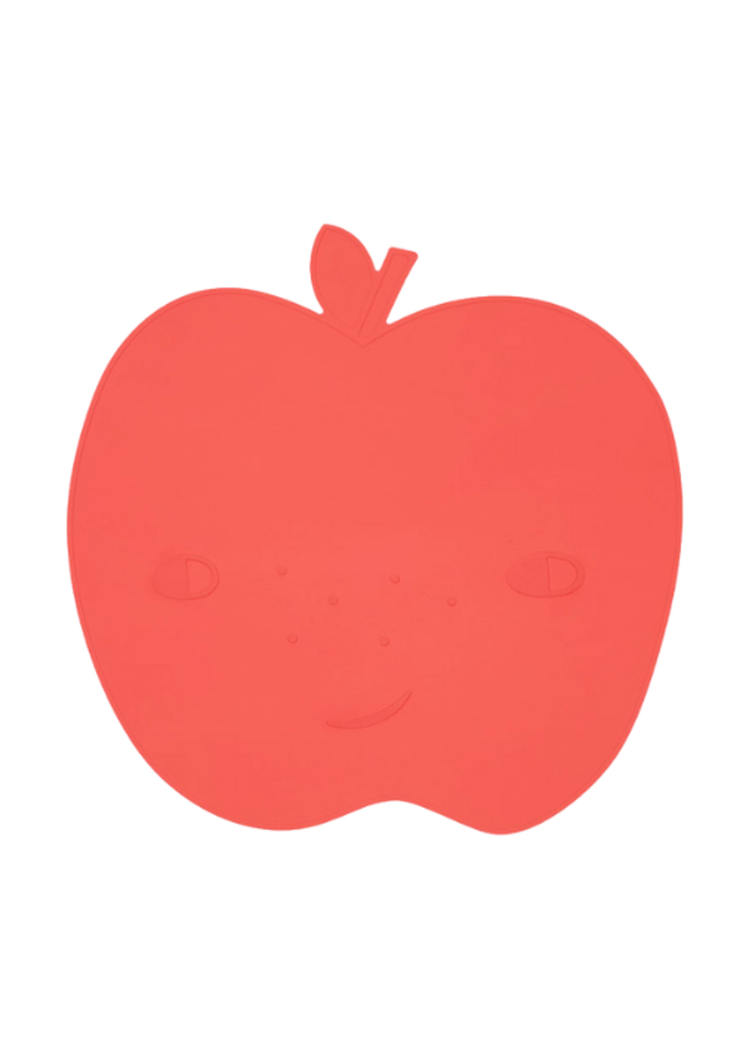 OYOY MINI - Børnedækkeserviet - Yummy Placemat - 405 Cherry Red - Apple