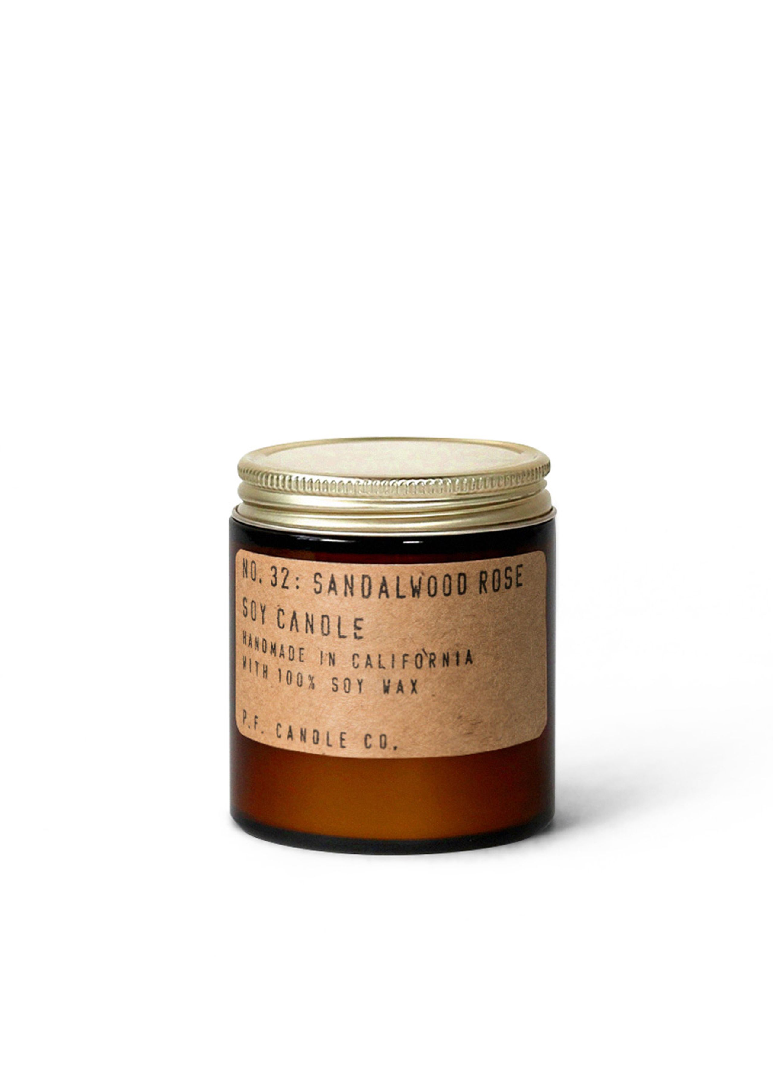 P.F. Candle Co. - Bougies parfumées - Classic Soy Candle - No. 32 Sandalwood Rose / small