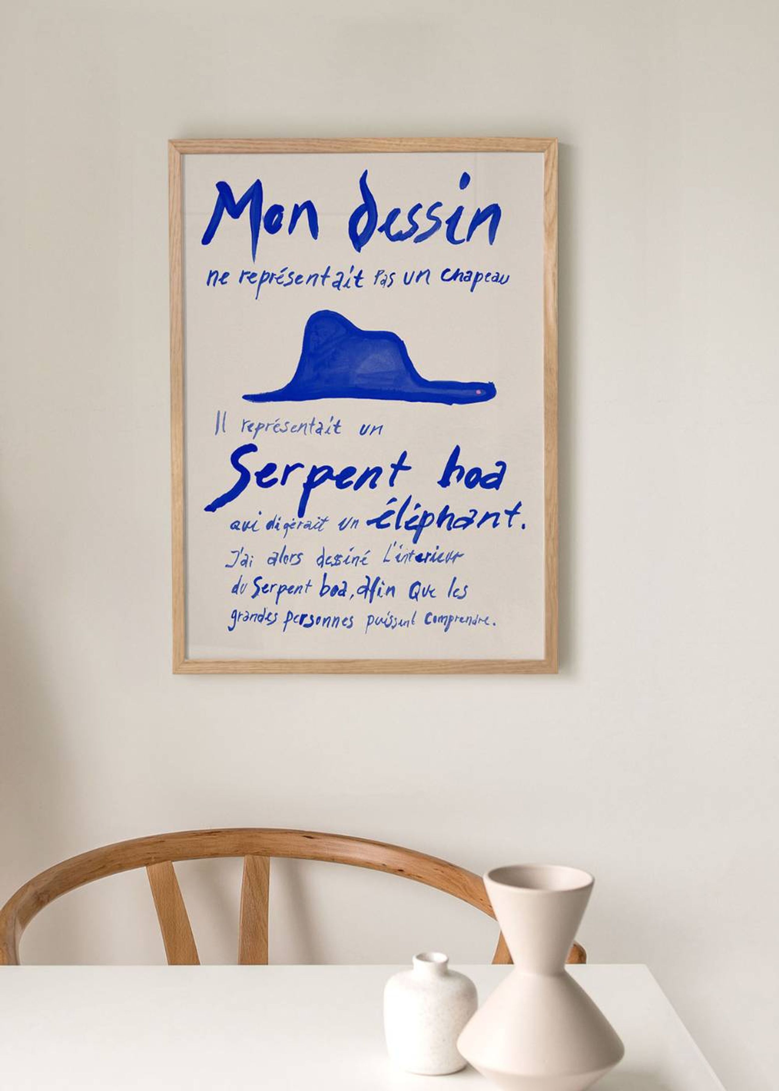 Peléton - Plakat - Le Petit Prince Poster - Blue - Ingen Ramme