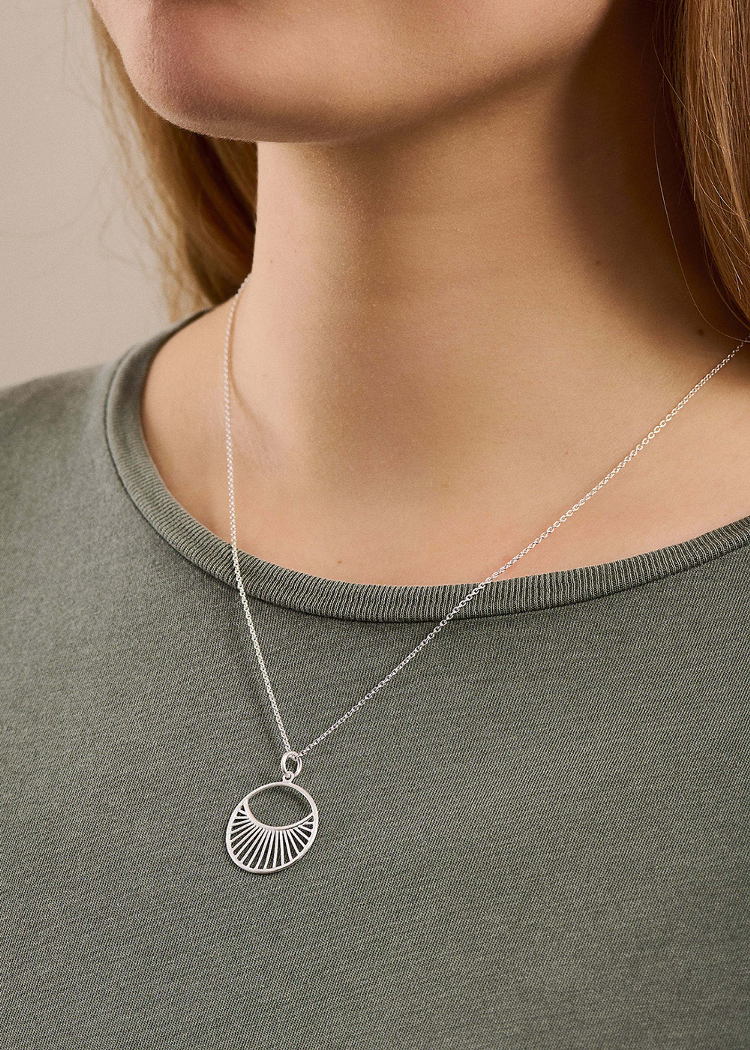 Pernille Corydon - Necklace - Daylight Necklace Short - Silver
