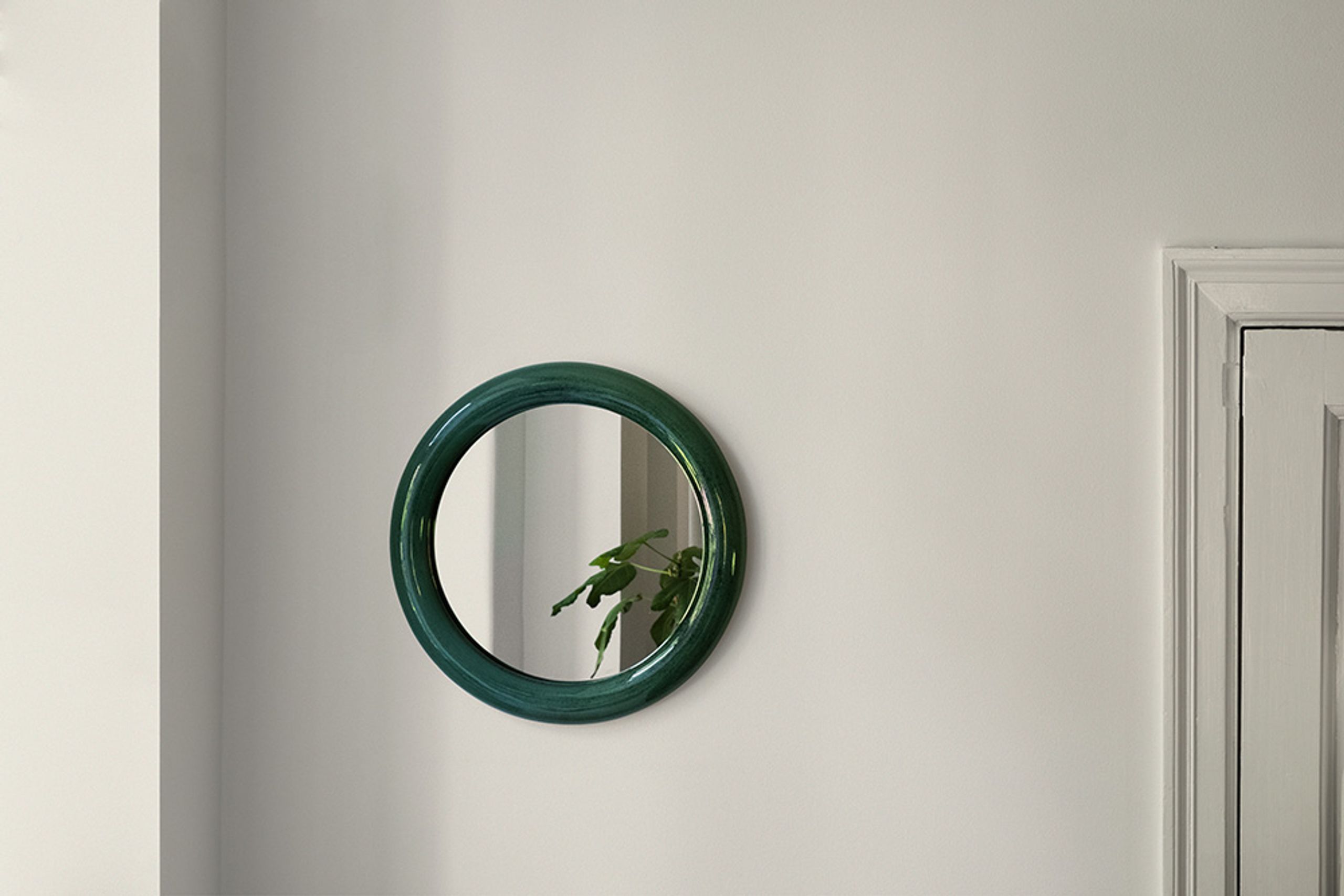 raawii - Spejl - Duplum Mirror / Reactive Glaze - Electric Jade
