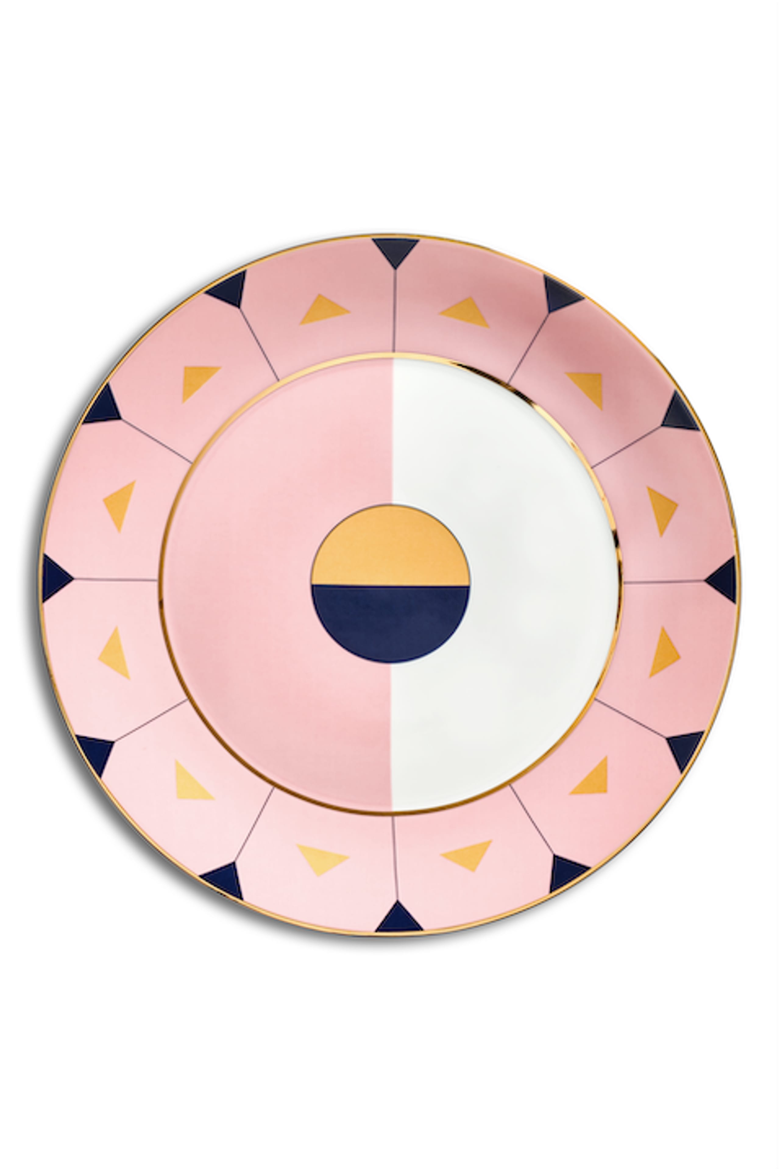 Reflections Copenhagen - Plate - Madeira & Lagos Dinner plate, set of 2 - Rose/Marine/Gold