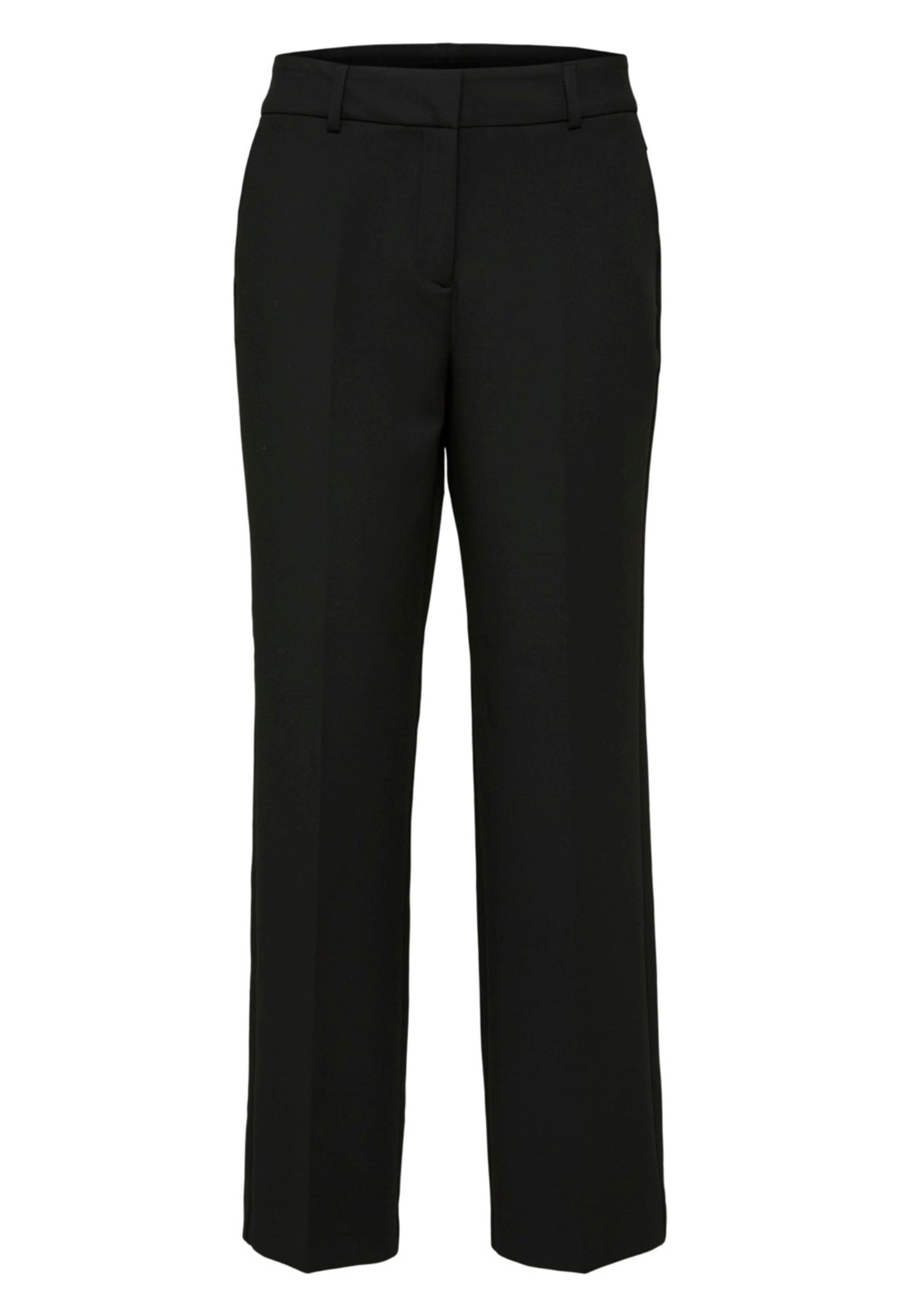 Selected Femme - Pants - SLFRita MW Wide Pant NOOS - Black