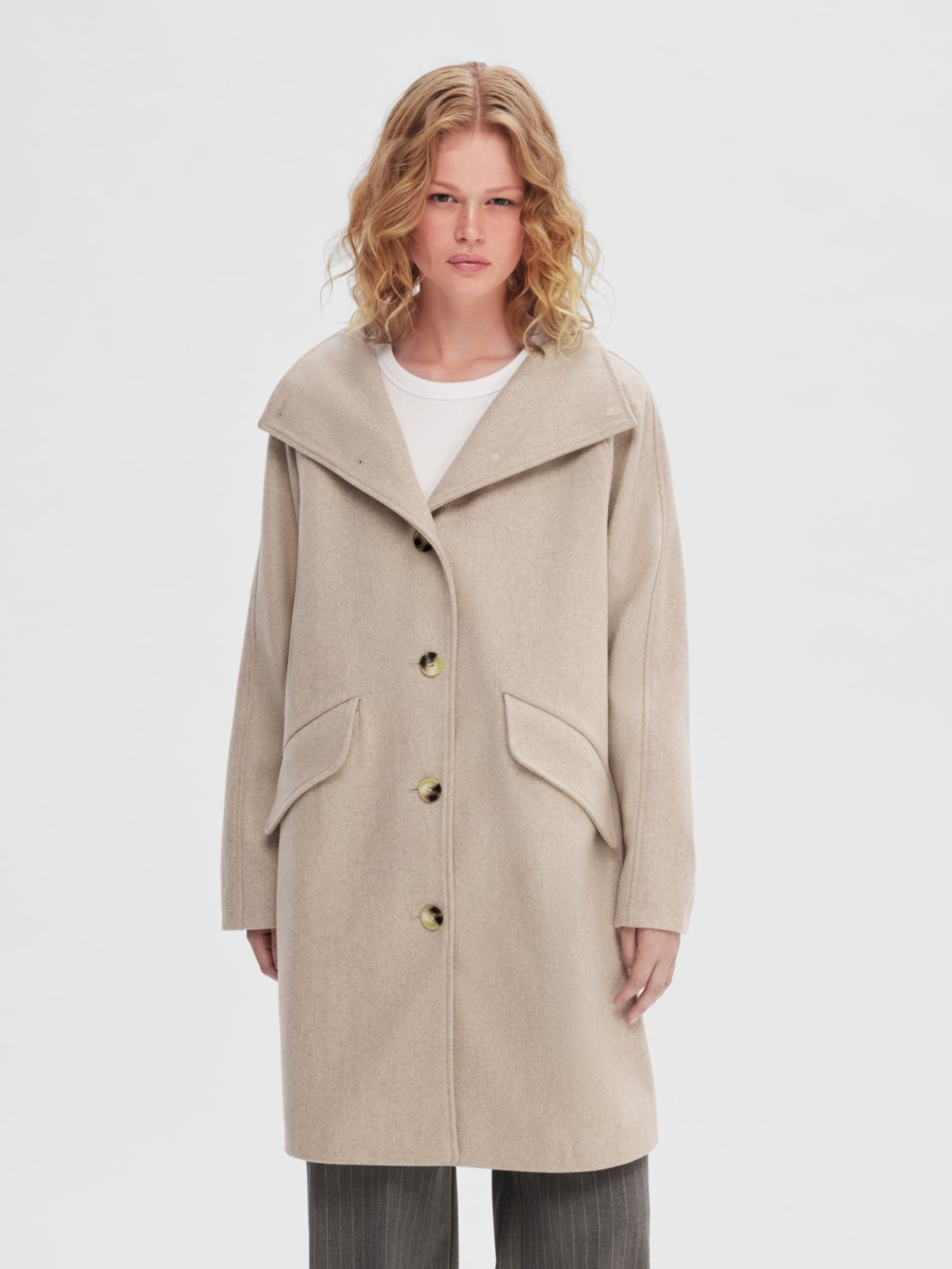 veltalende metodologi Brudgom SLFVinni Wool Coat - Frakke - Selected Femme