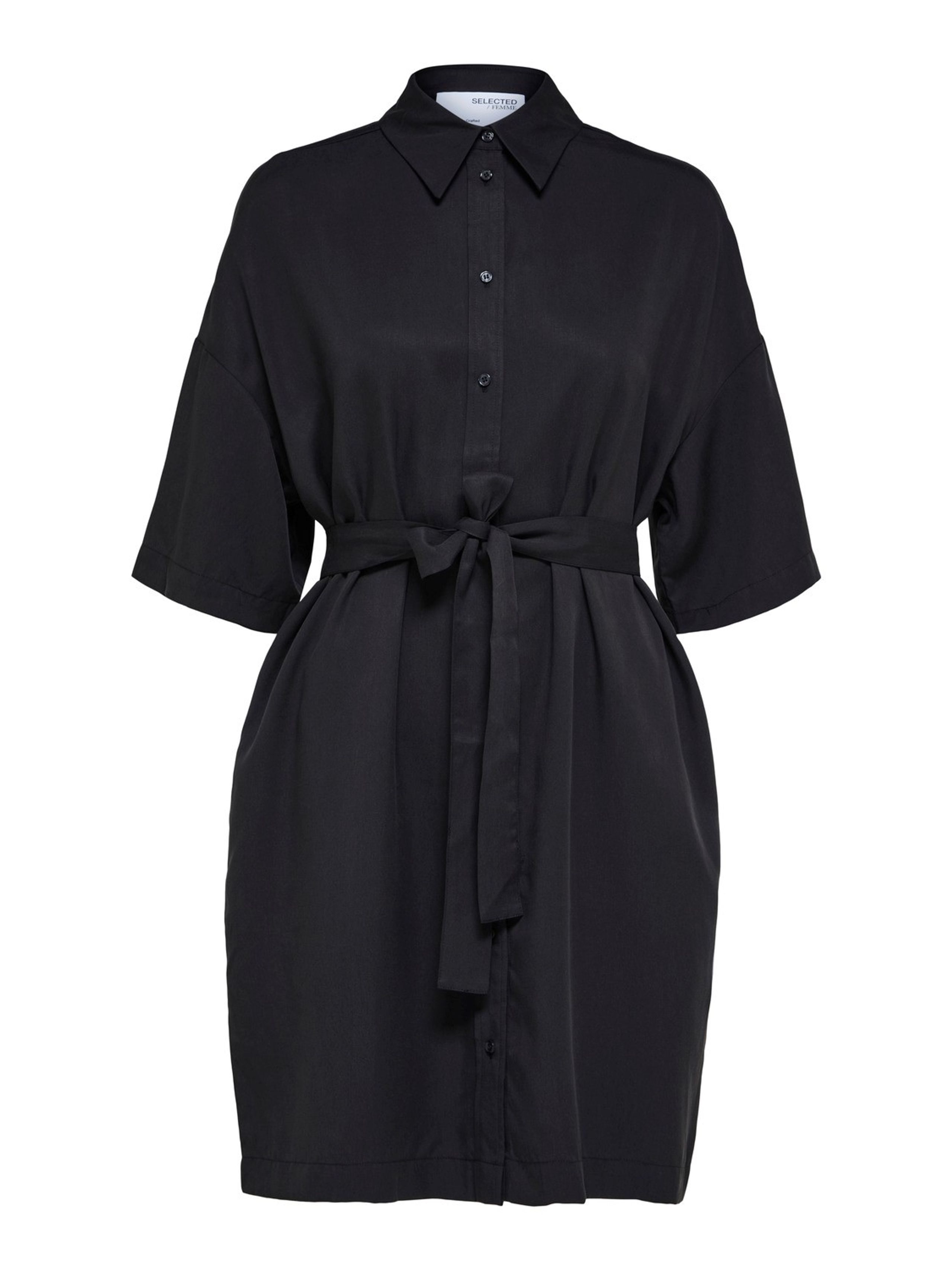 SLFLinni-Tonia 2/4 Short Shirt Dress - Kjole - Selected