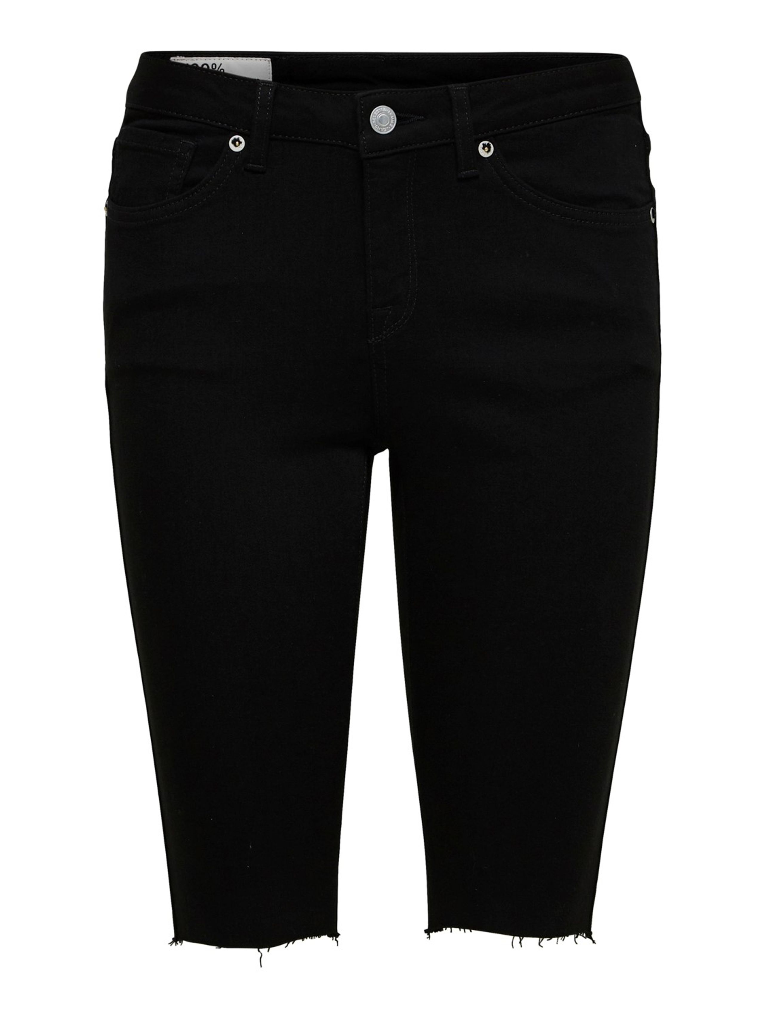 Selected Femme - Shorts - SLFIda Skinny Black Shorts - Black Denim