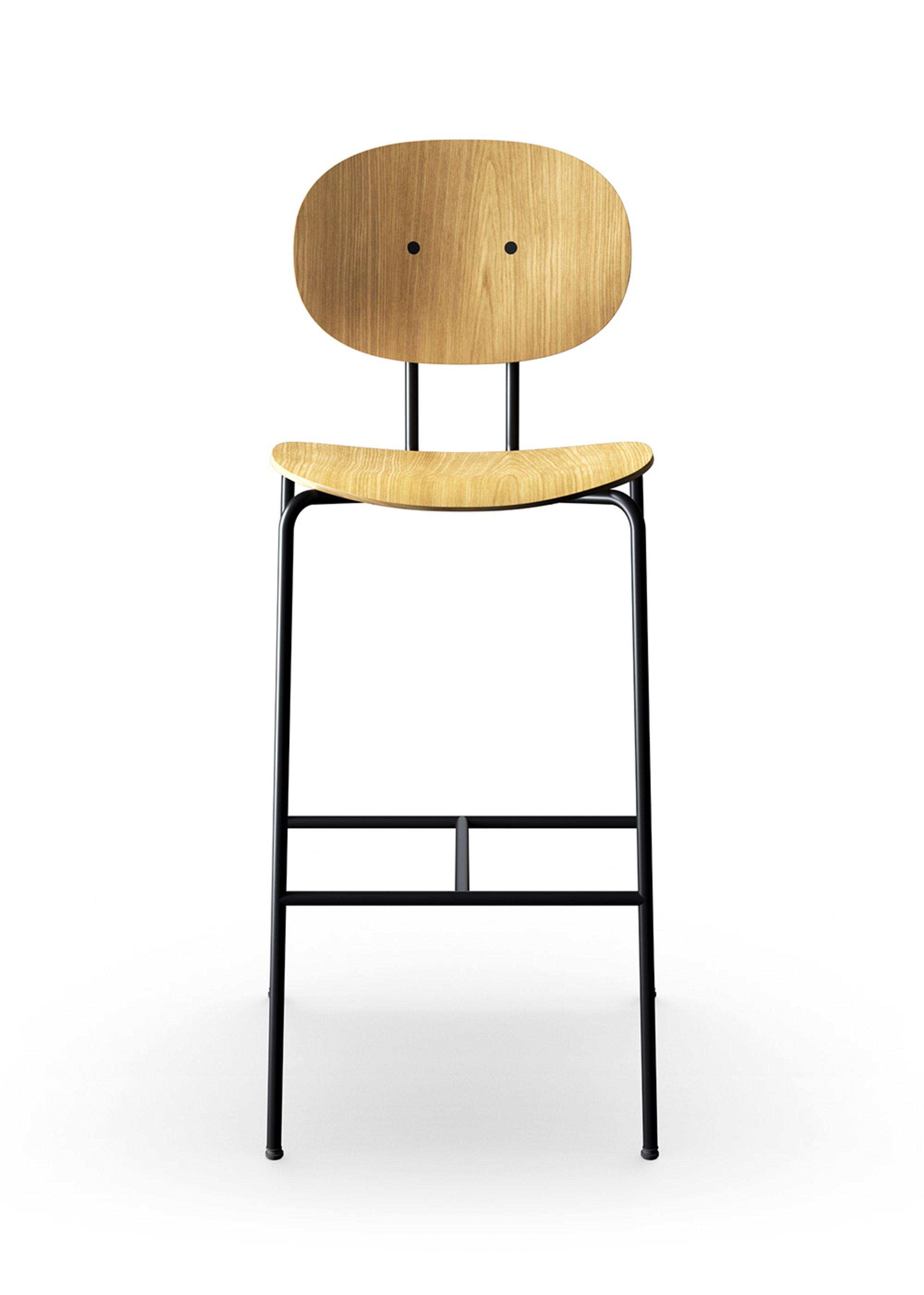 Sibast Furniture - Barhocker - Piet Hein Bar Chair - Natural Oiled Oak / Black