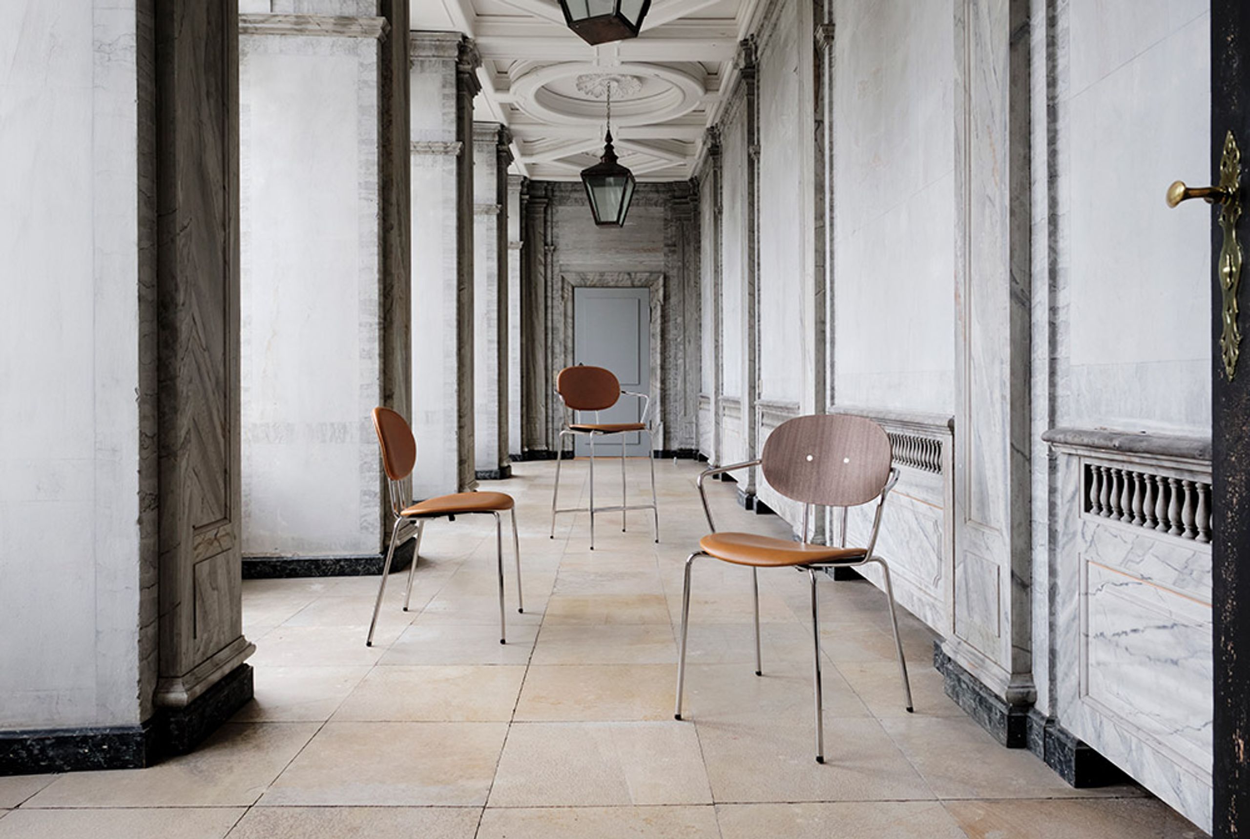 Sibast Furniture - Spisebordsstol - Piet Hein Dining Chair - Natural Oiled Oak / Black