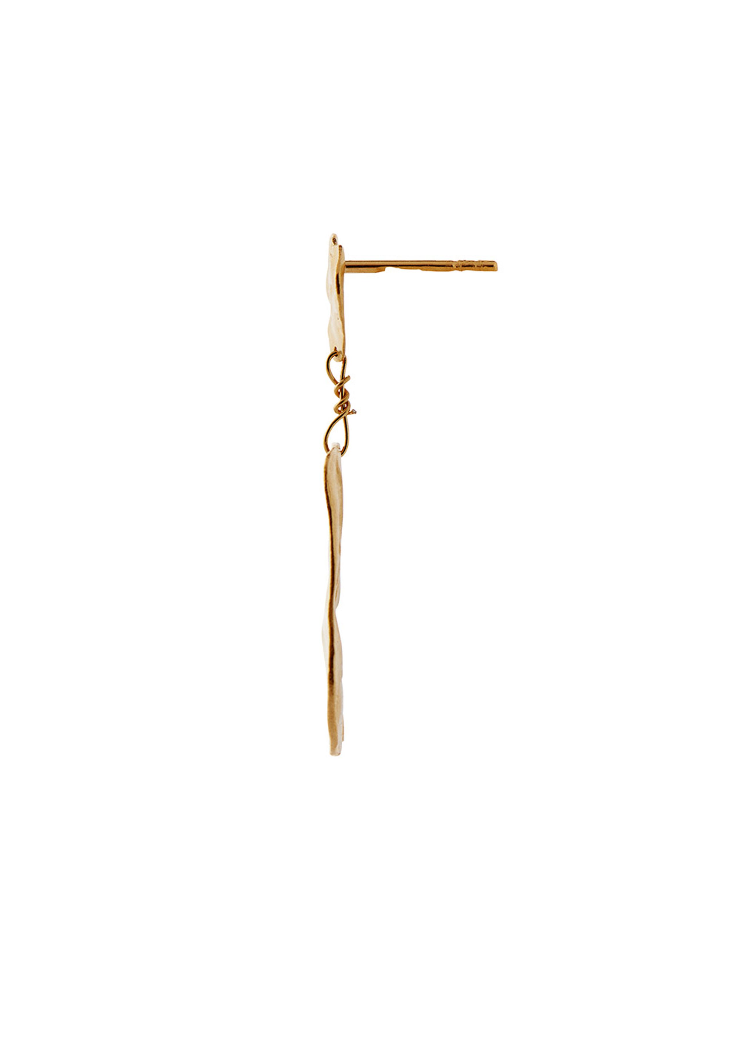 Stine A - Brinco - Golden Reflection Earring - Gold