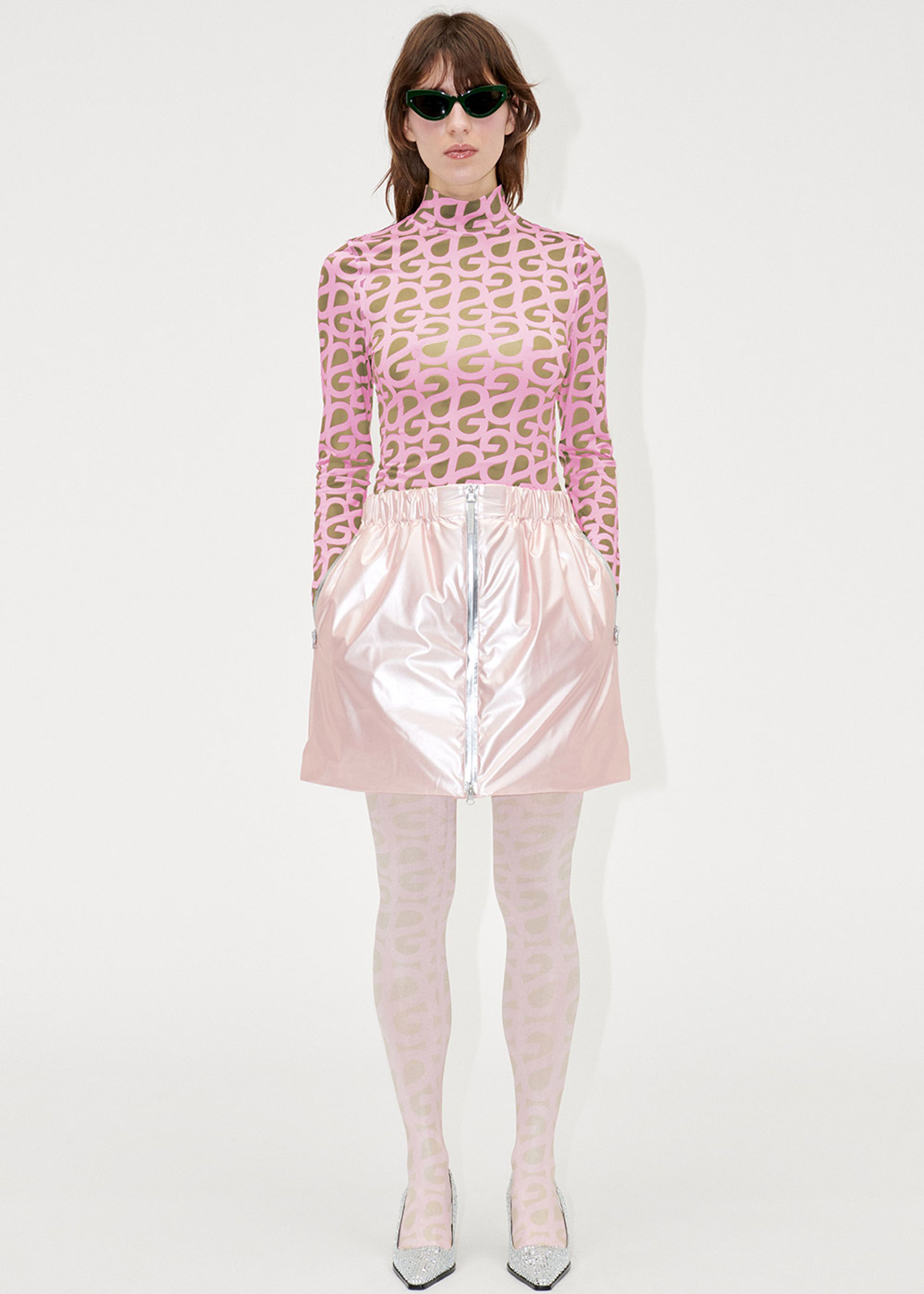Stine Goya - Bluse - Estelle - SG Logo Pink Beige