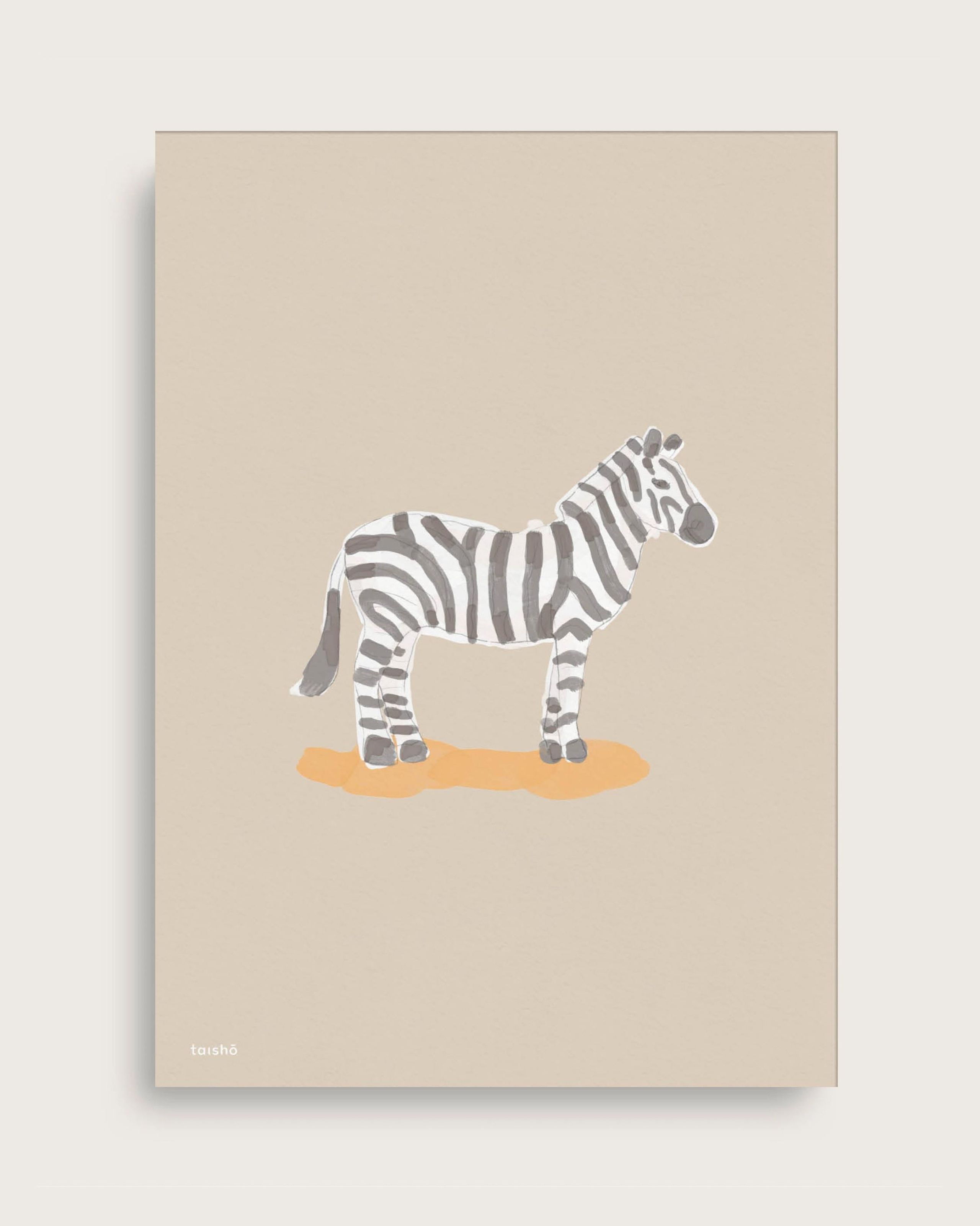 Taishō - Poster - Beige Zebra - Beige Zebra