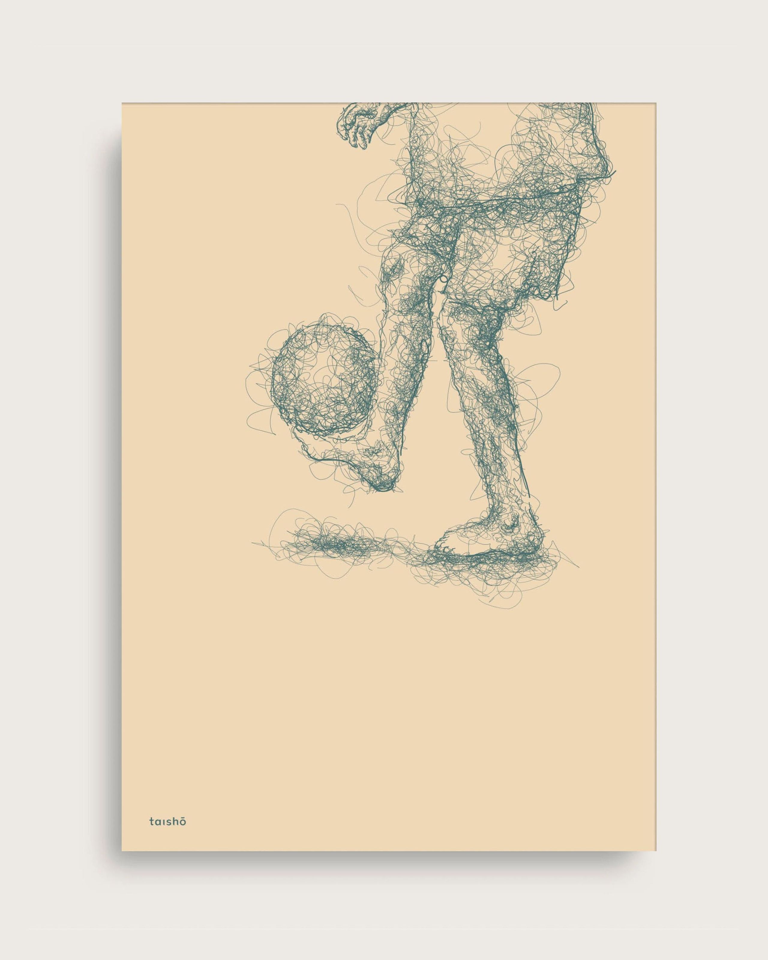Taishō - Plakat - Football For A New Tomorrow - Ørkensand