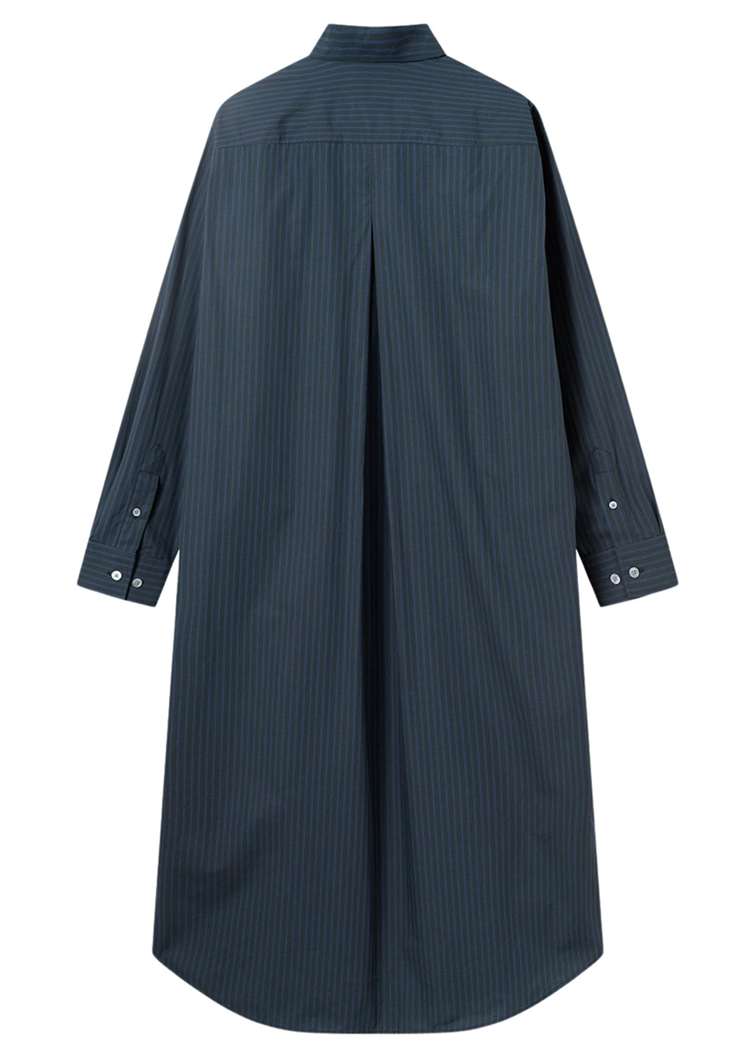 Wood Wood - Kjole - Jaden Poplin Stripe Dress  - Navy