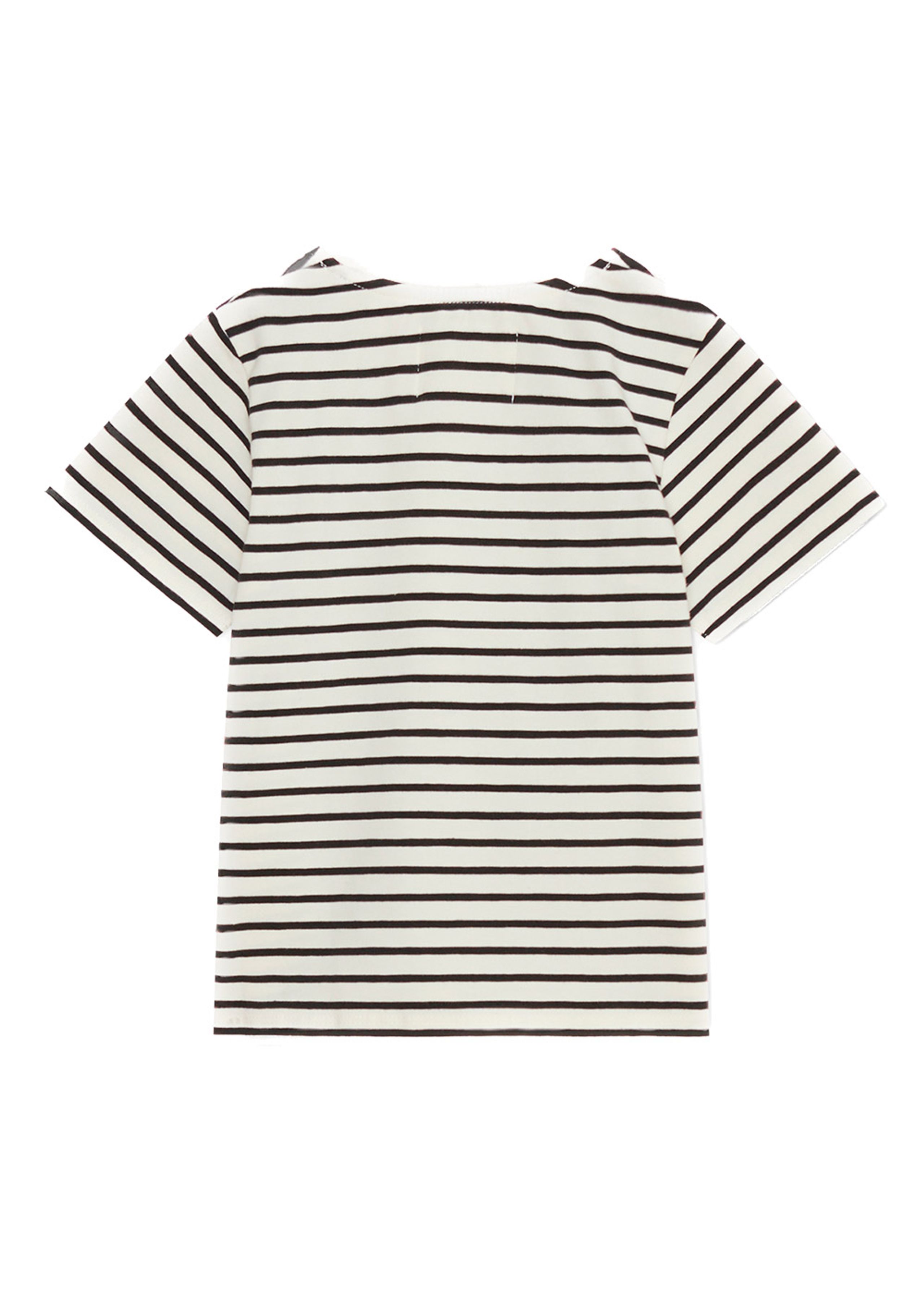 Wood Wood - T-Shirt - Ace IVY T-shirt - Off White/ Black Stripes