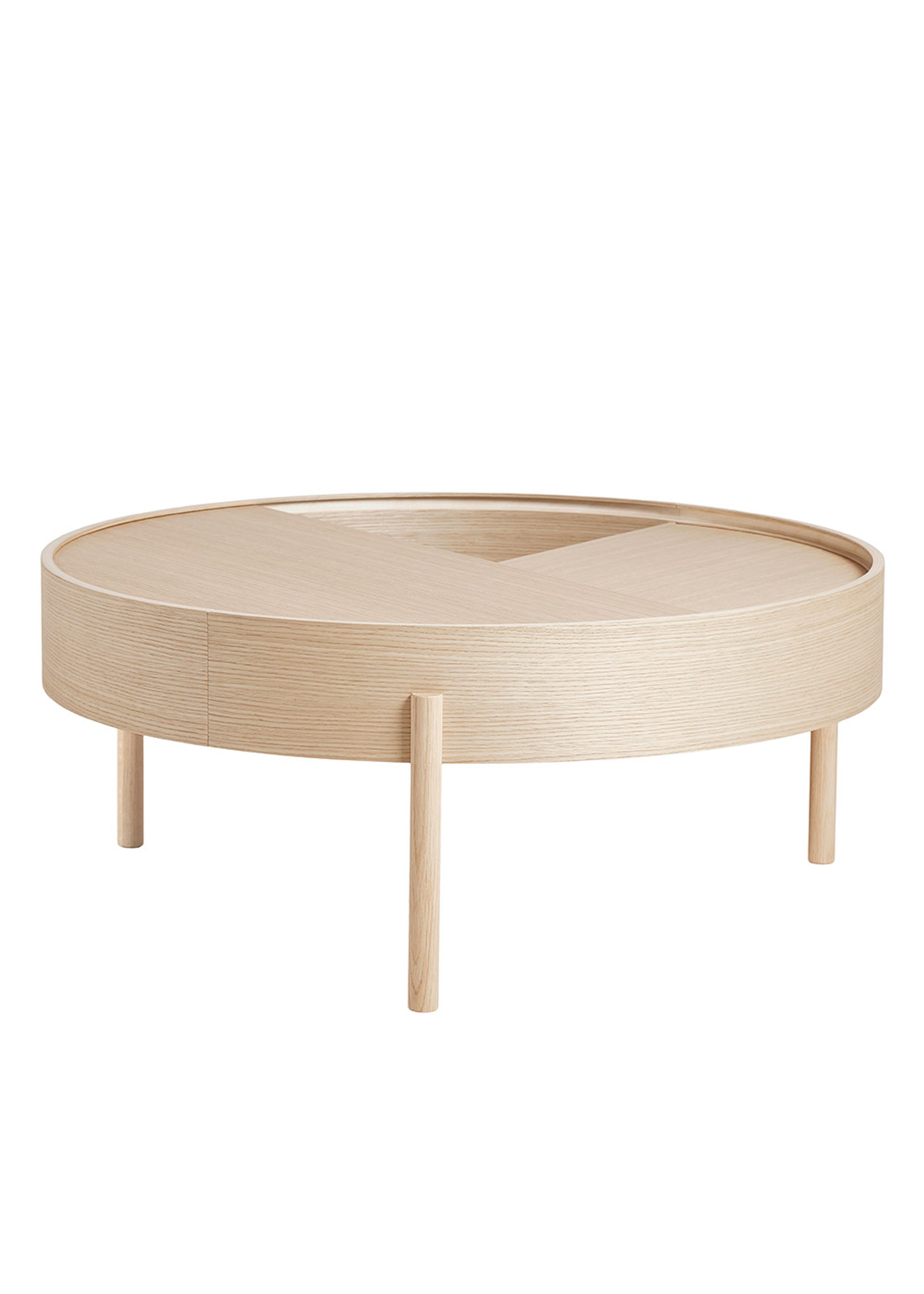 Woud - Couchtisch - Arc Side and Coffee Table - White Pigmenteret Ash - Coffee Table