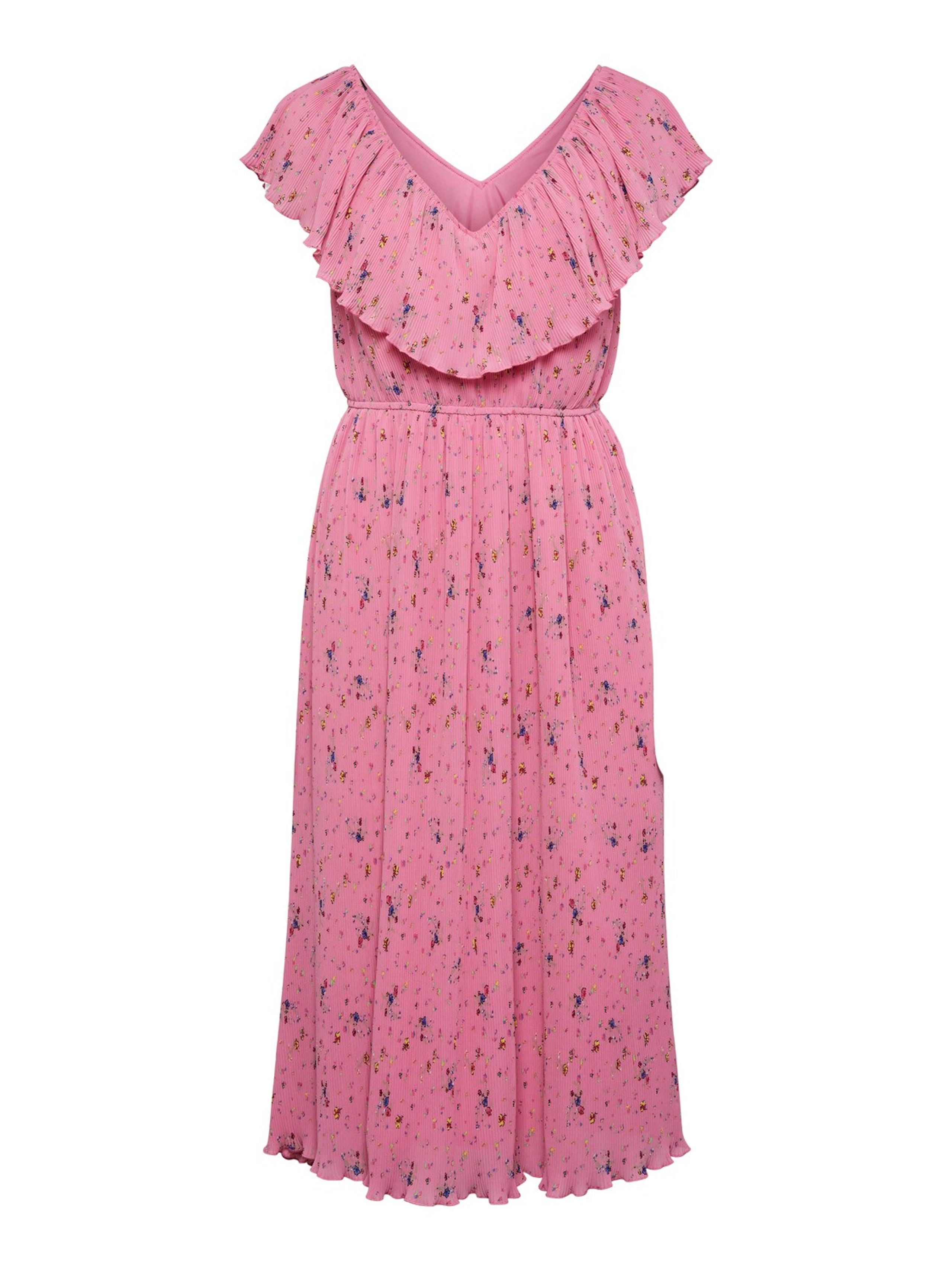 Y.A.S - Kjole - YASPosey Sleeveless Midi Dress - Shocking Pink