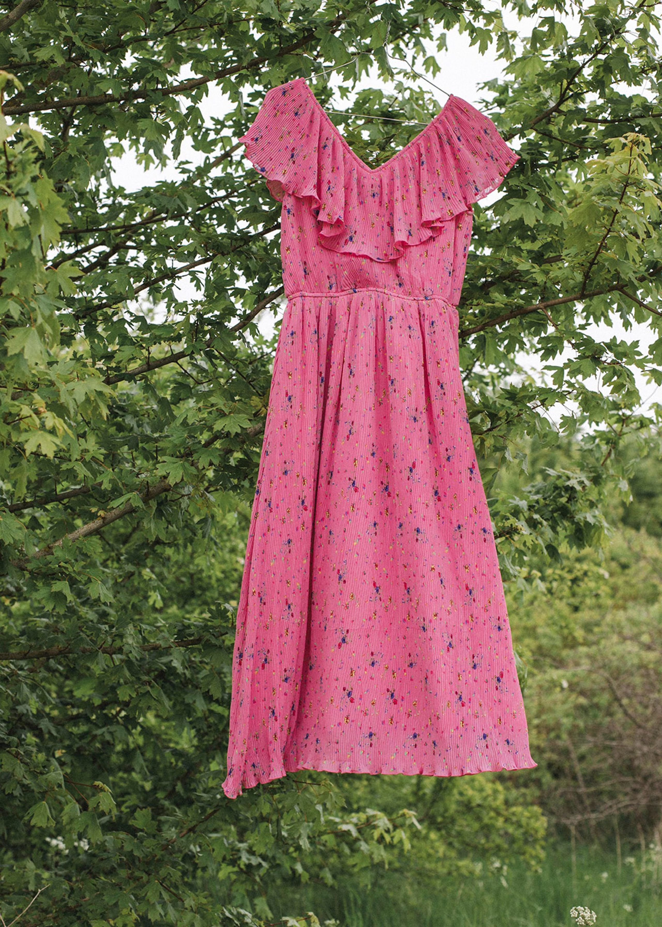 Y.A.S - Kjole - YASPosey Sleeveless Midi Dress - Shocking Pink