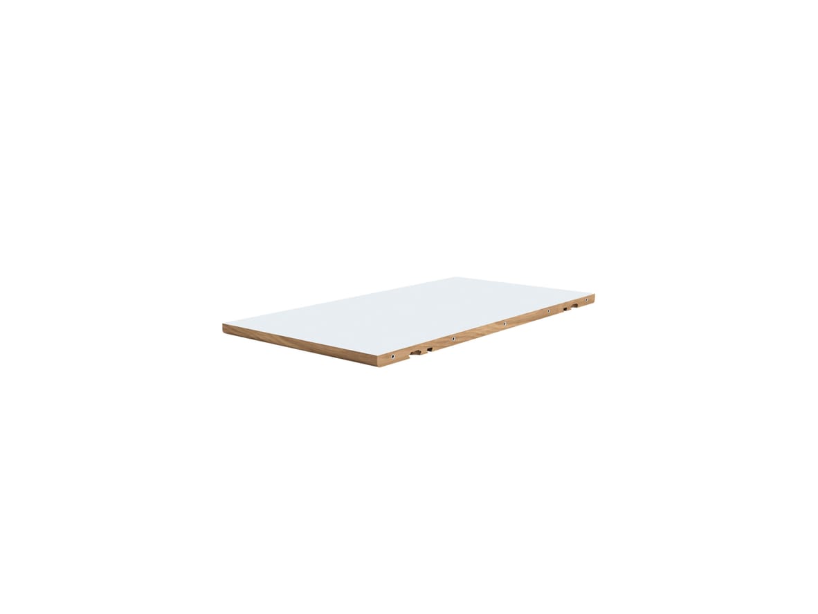 Produktfoto för Andersen Furniture - T11 Leaves (2 pcs) - Iläggsskiva - Crystal White Laminate - B50 x L95 cm