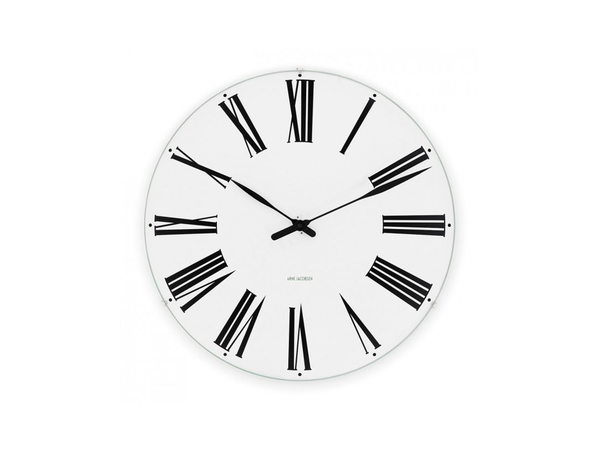 Produktfoto för Arne Jacobsen - Roman Ure - Klockan - Roman wall clock Ø48 - Ø48 cm