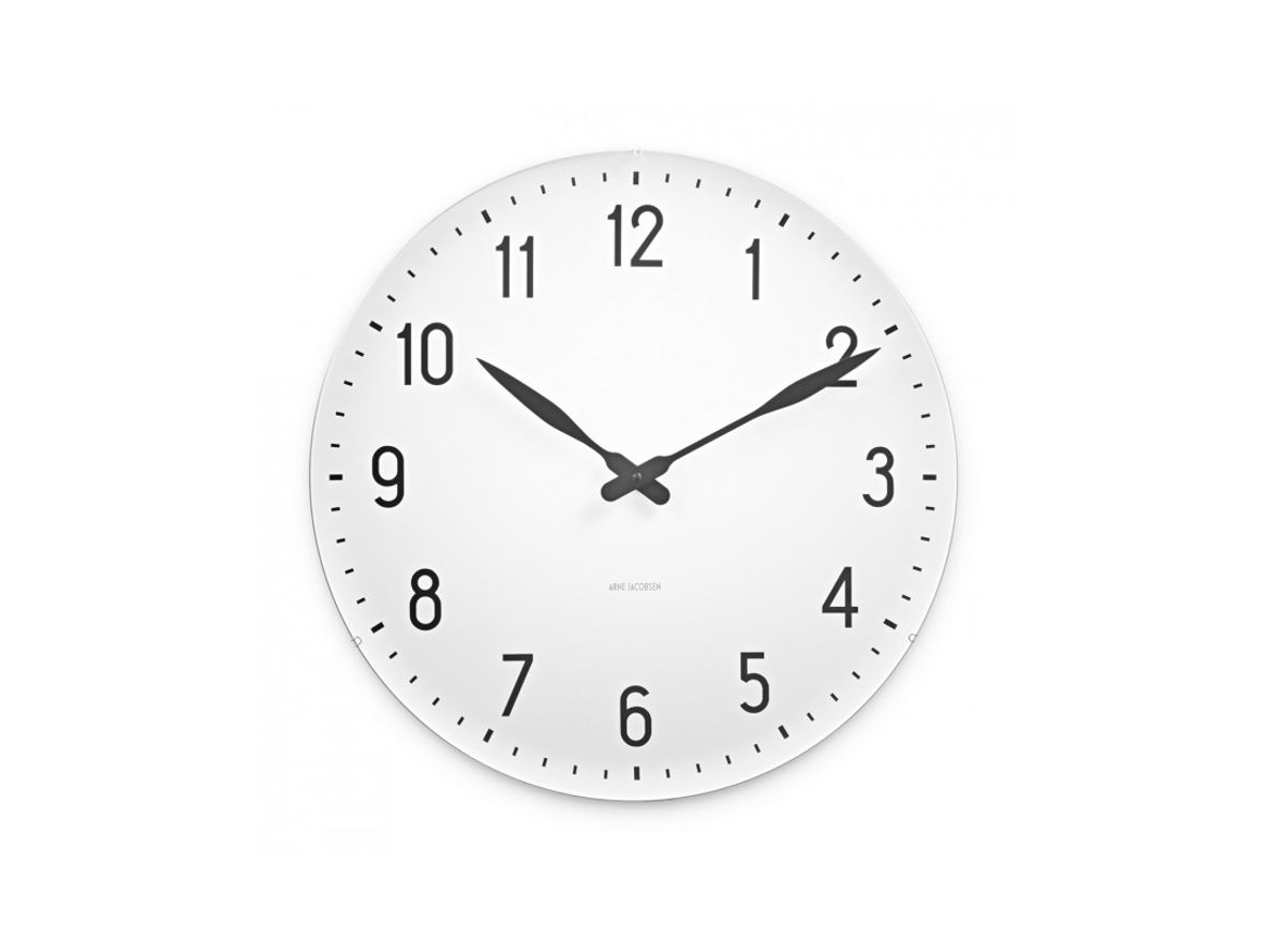 Produktfoto för Arne Jacobsen - Station Vægur - Klockan - Wall clock Ø48 - Ø48 cm