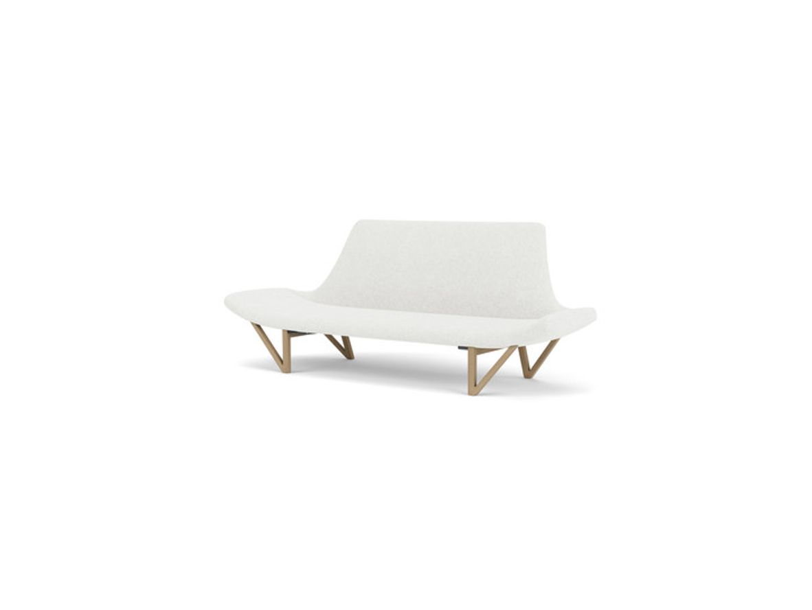 Produktfoto för Audo Copenhagen - Pagode Sofa - Soffa för 2 personer - Natural Oak / Hallingdal 0110 - W202 x L78 x H86 cm