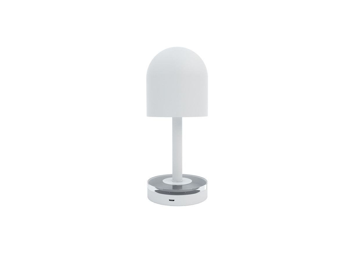 AYTM - LUCEO Portable Lamp - Bordslampa - White/Clear - Ø9xH22 cm