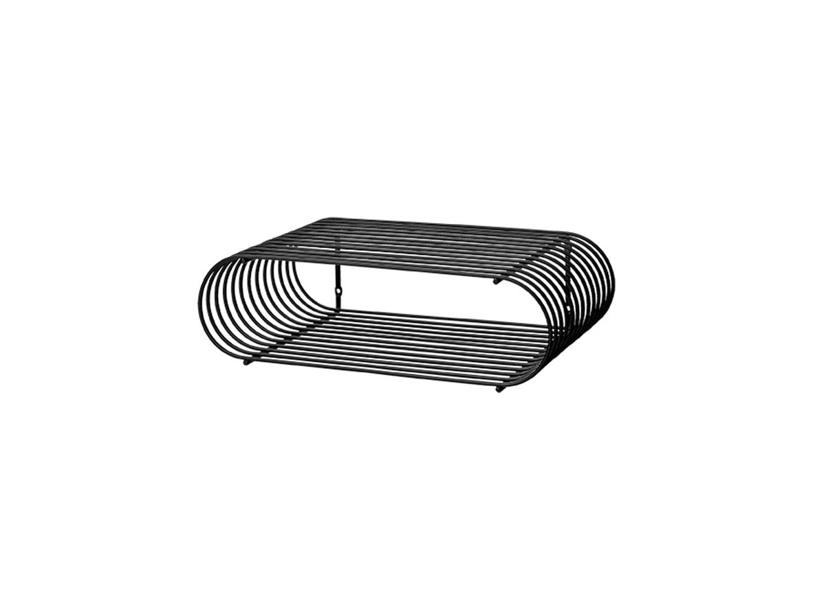 Produktfoto för AYTM - CURVA shelf - Hylla - Black - L40,4 x W25,3 x H12 cm