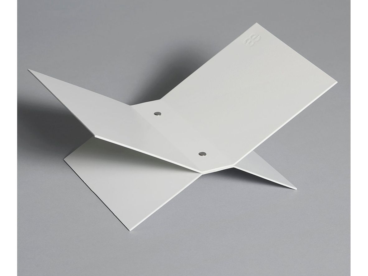 Produktfoto för Bæbsy - Atlas bogholder - Bokstöd - White - L18 x W30 x H13 cm