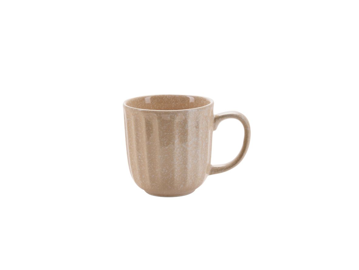 Produktfoto för Bahne - Clam - Serviser - Creme - Clam Mug w. Handle - H13 L9,5 W9,5 cm