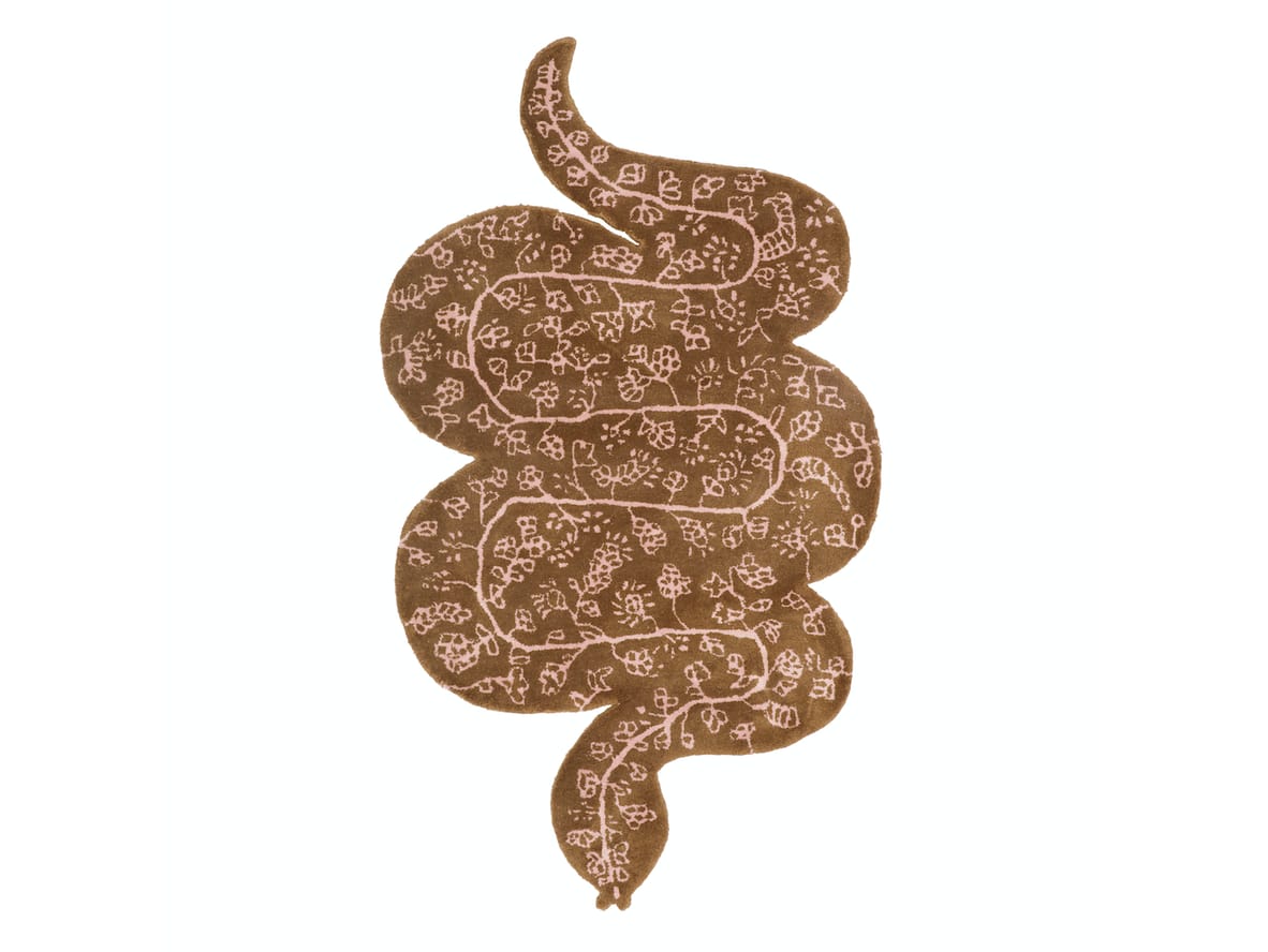 Bongusta - Burma Snake - Mattor - Brown & Rose - 83 x 147 cm