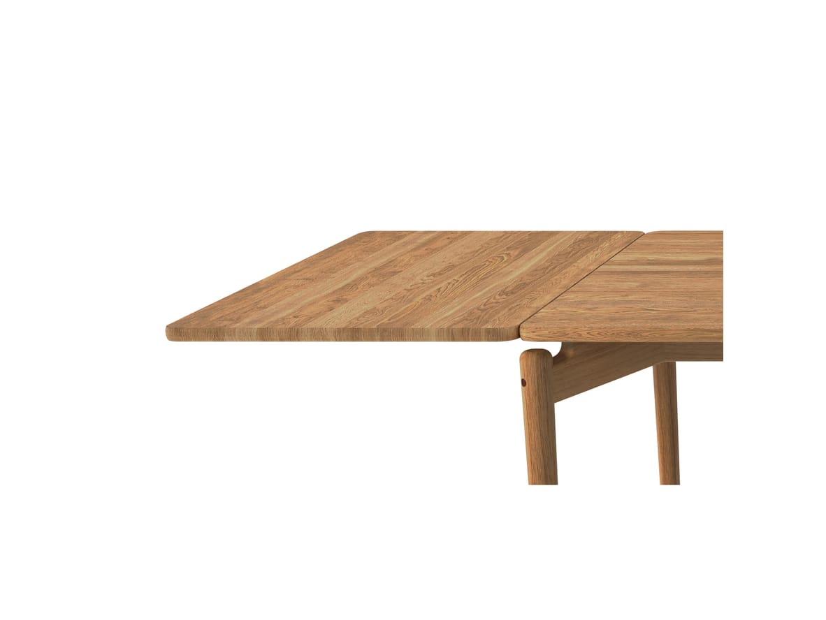 Produktfoto för Bruunmunch - Additional Plate for PURE Dining Table - Iläggsskiva - Oak, Natural oil - L50 x D85 cm