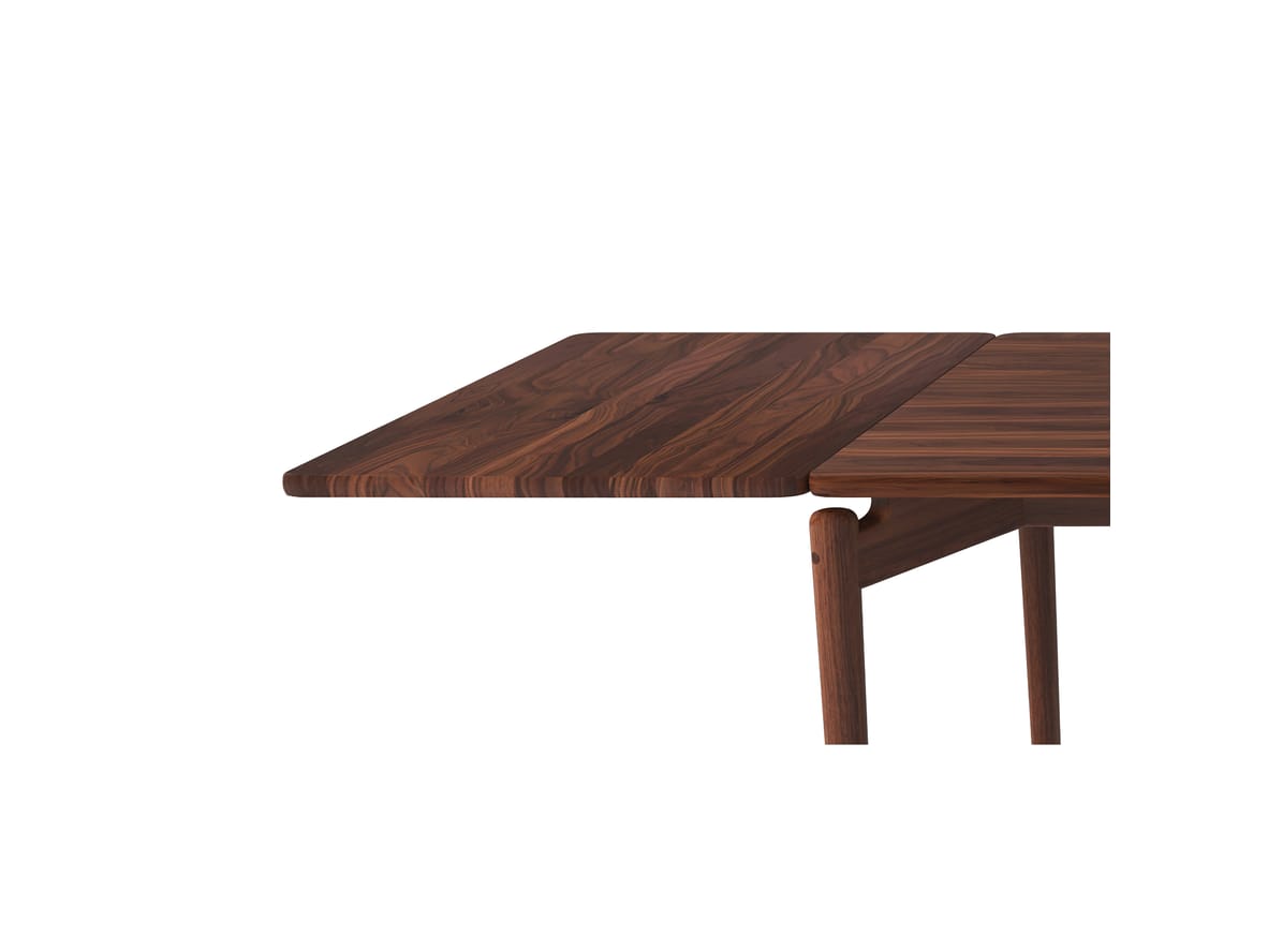 Image of Bruunmunch - Additional Plate for PURE Dining Table - Iläggsskiva - Walnut, Natural oil - L50 x D85 cm