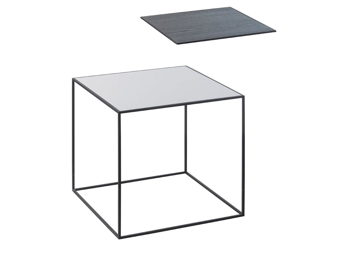 Image of Audo Copenhagen - Twin Tabletops - Bordsskiva - Cool Grey / Black Stained Ash - Twin 35 - Twin 35