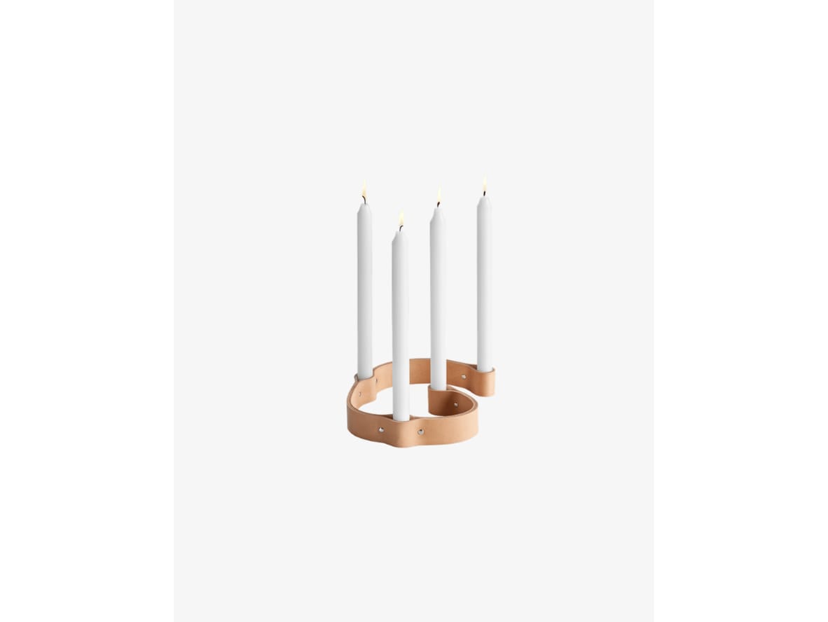 By Wirth - Belt 4 Candles - Ljusstake - Nature - L63 x H3,5 cm