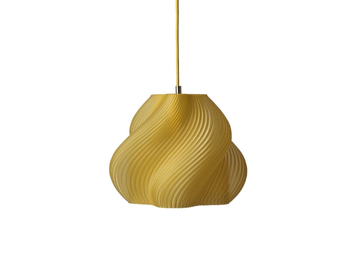 Crème Atelier – Soft Serve Pendant 02 – Hängande lampa – Limoncello Sorbet – Brass – H25 cm W31 cm