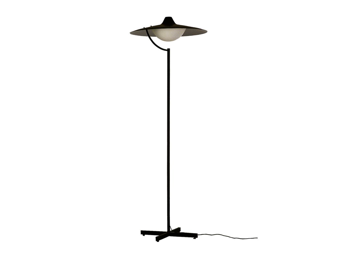 DCWéditions – Biny Floor – Golvlampa – black – white – H159 x W55 cm